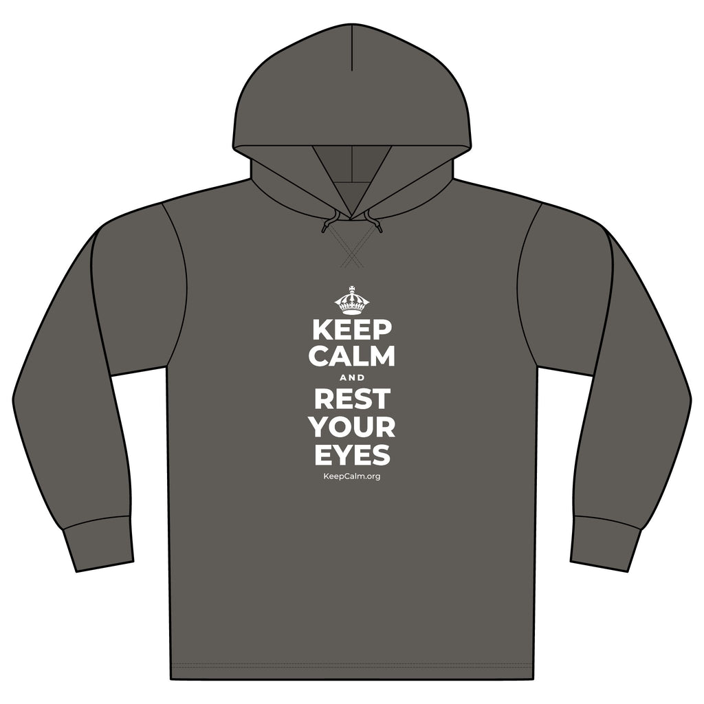 KEEP CALM AND REST YOUR EYES Organic Hoodie Tee