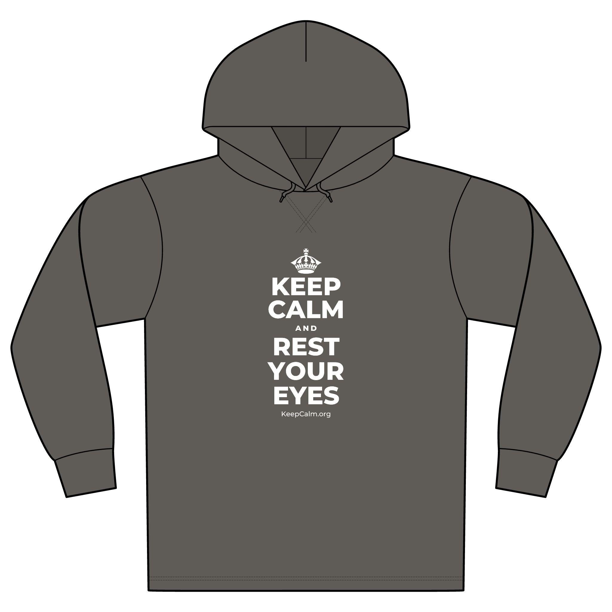 KEEP CALM AND REST YOUR EYES Organic Hoodie Tee
