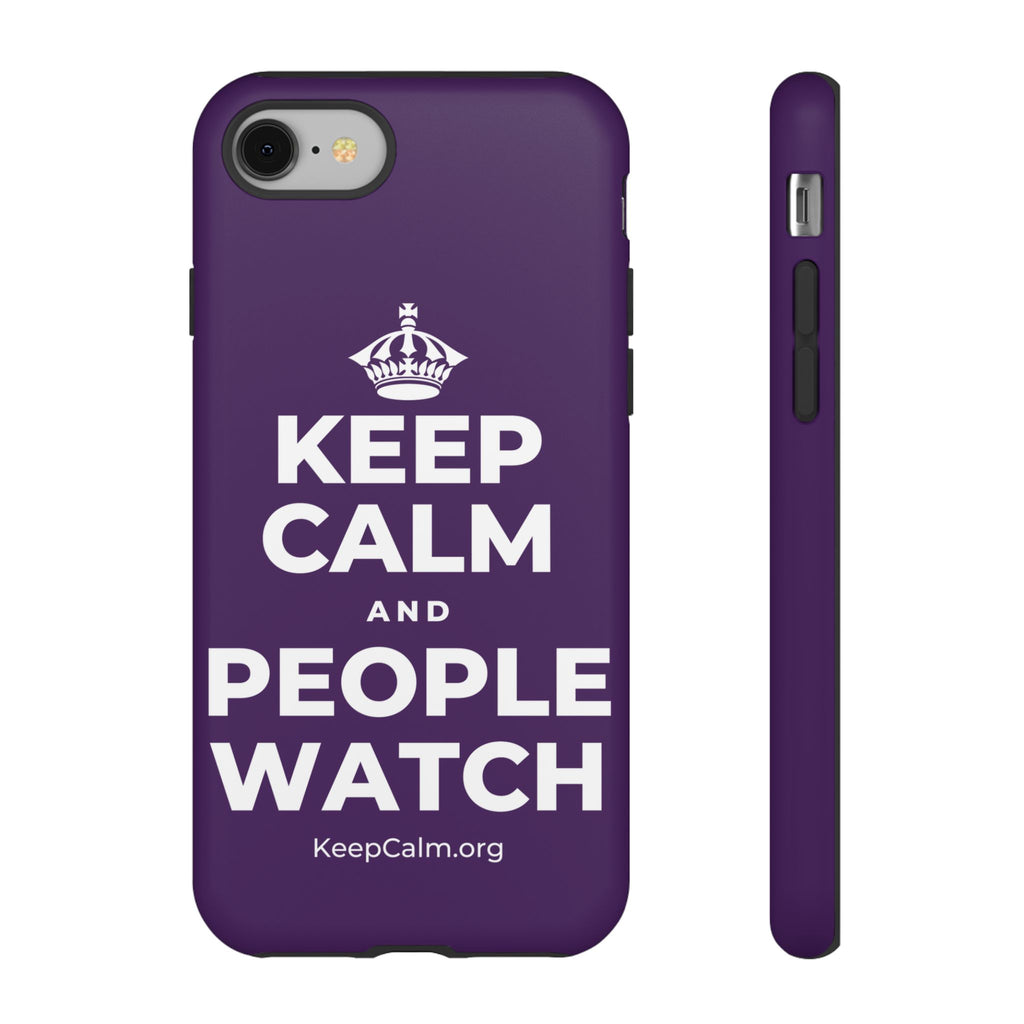 KEEP CALM AND PEOPLE WATCH Phone Case