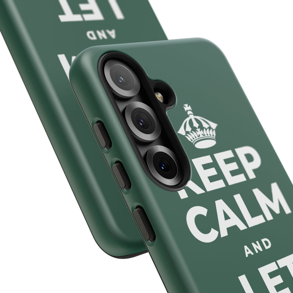 KEEP CALM AND LET PEOPLE IN Phone Case