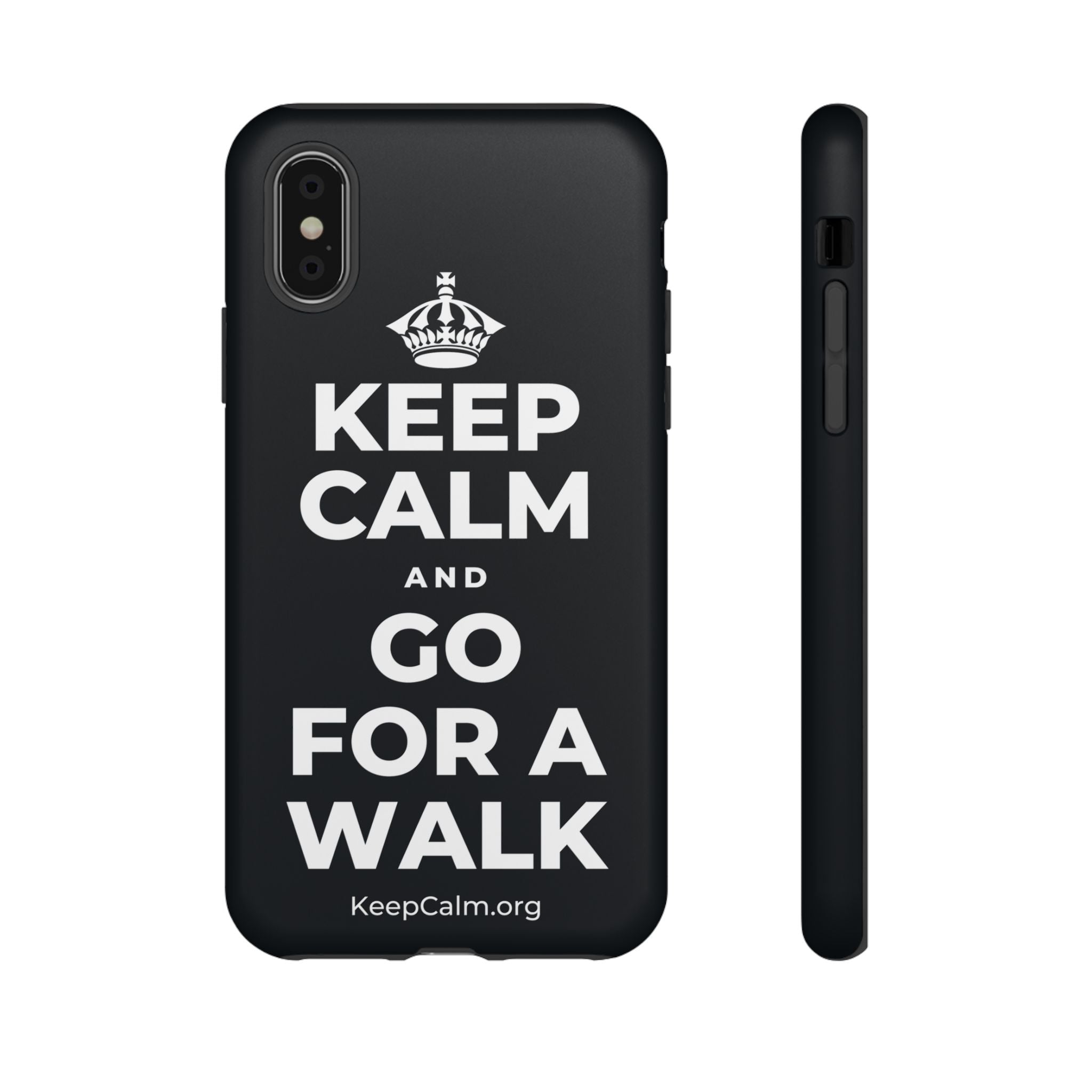 KEEP CALM AND GO FOR A WALK Phone Case (Dark)