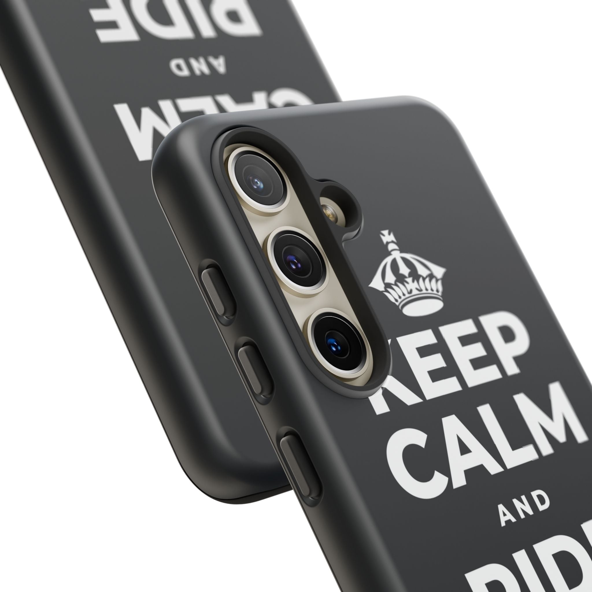 KEEP CALM AND RIDE THE WAVE Phone Case (Dark)