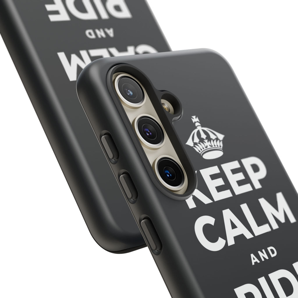 KEEP CALM AND RIDE THE WAVE Phone Case (Dark)