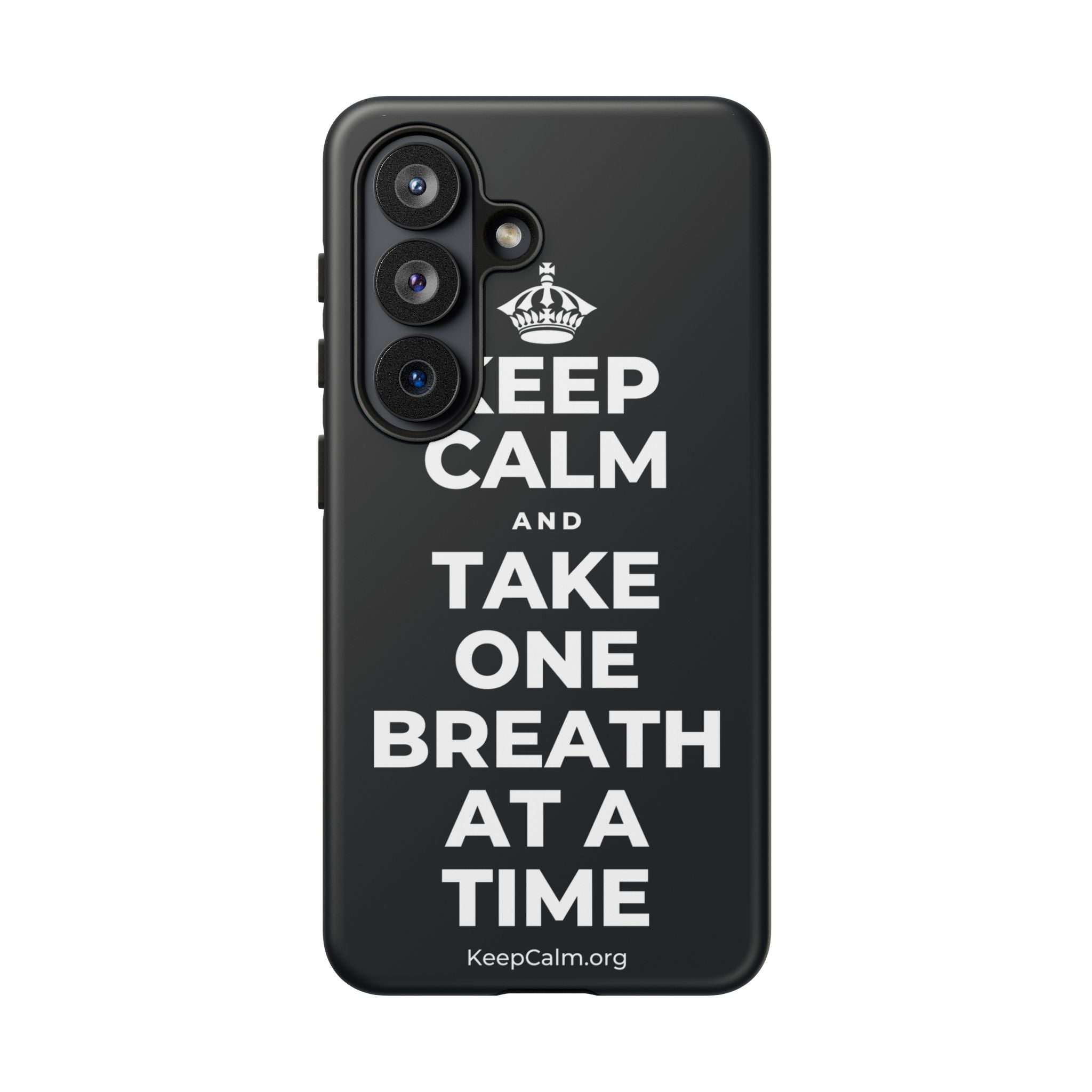 KEEP CALM AND TAKE ONE BREATH AT A TIME Phone Case (Dark)