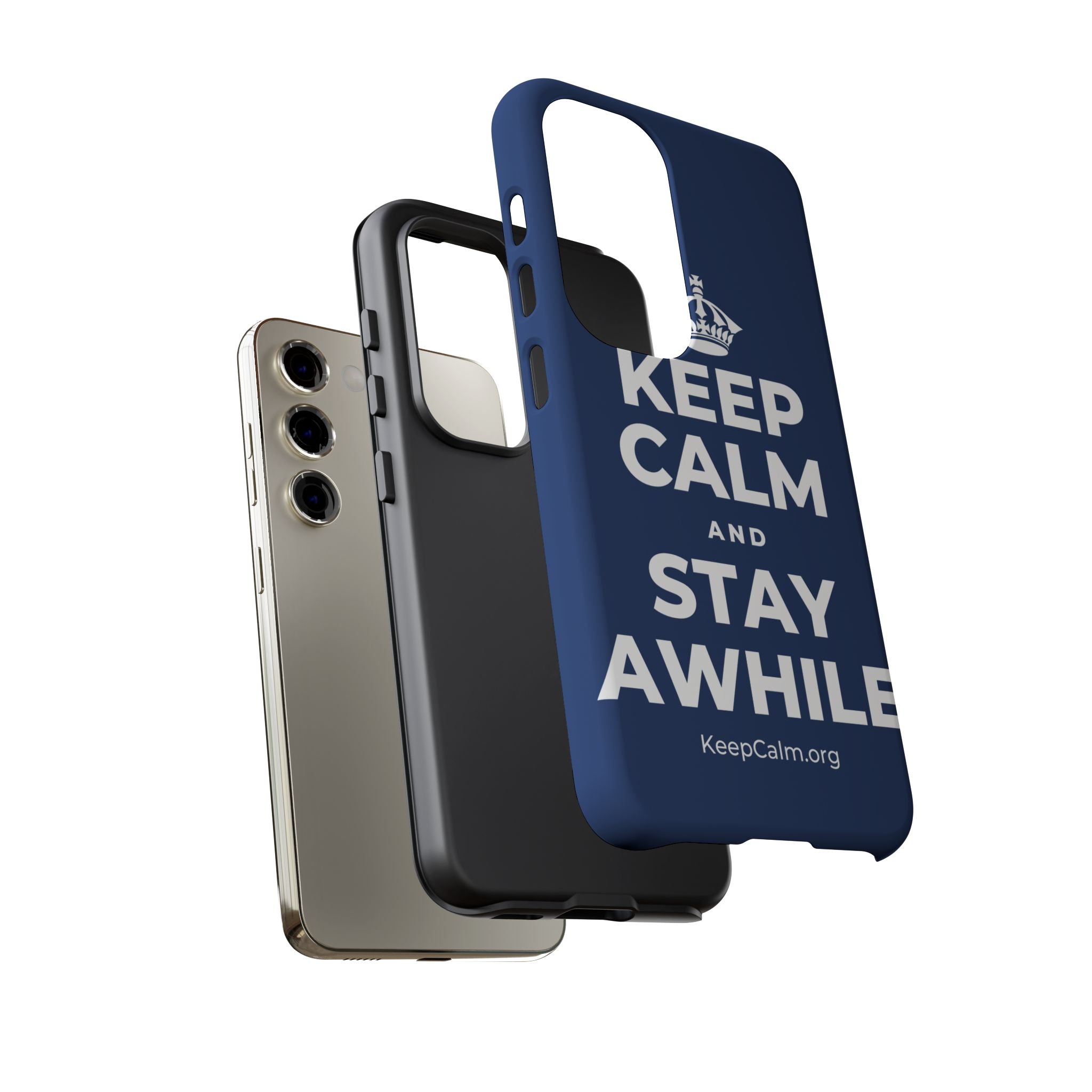 KEEP CALM AND STAY AWHILE Phone Case