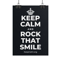 KEEP CALM AND ROCK THAT SMILE Poster (Dark)