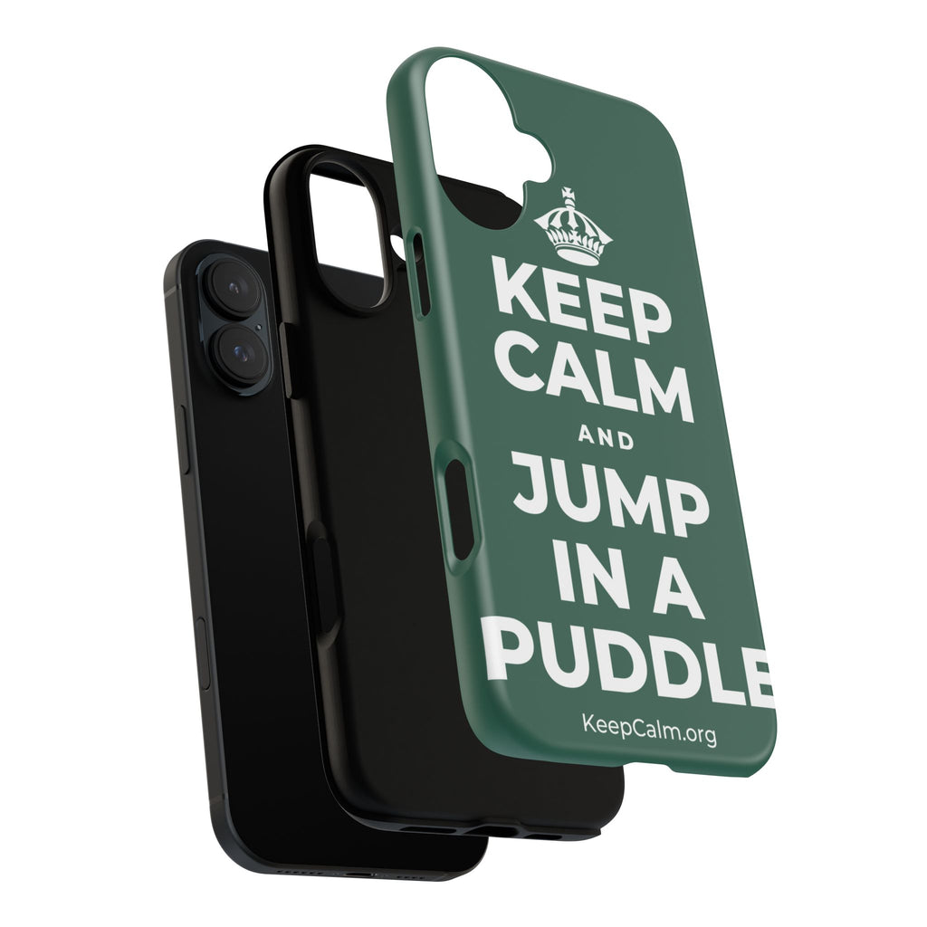 KEEP CALM AND JUMP IN A PUDDLE Phone Case