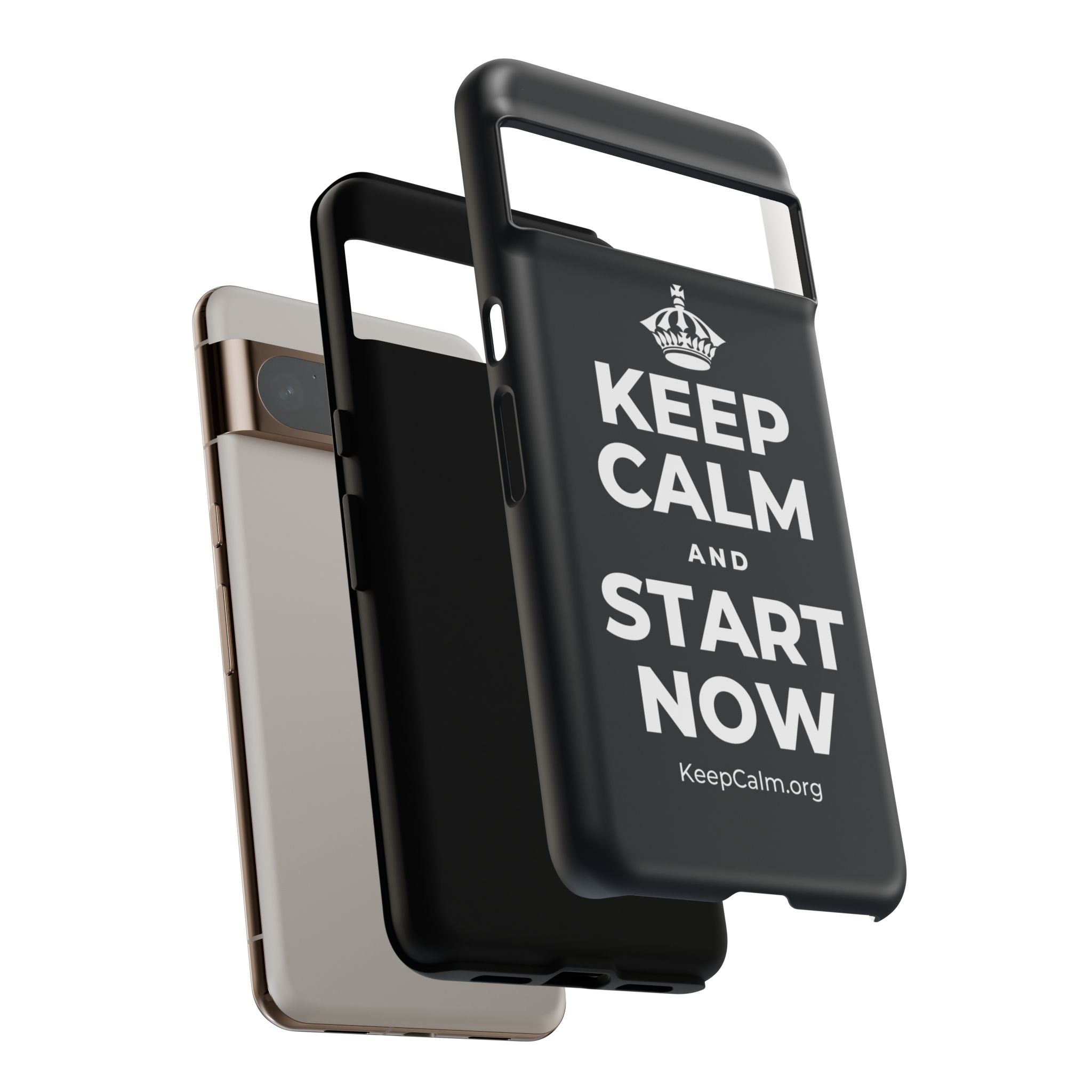 KEEP CALM AND START NOW Phone Case (Dark)