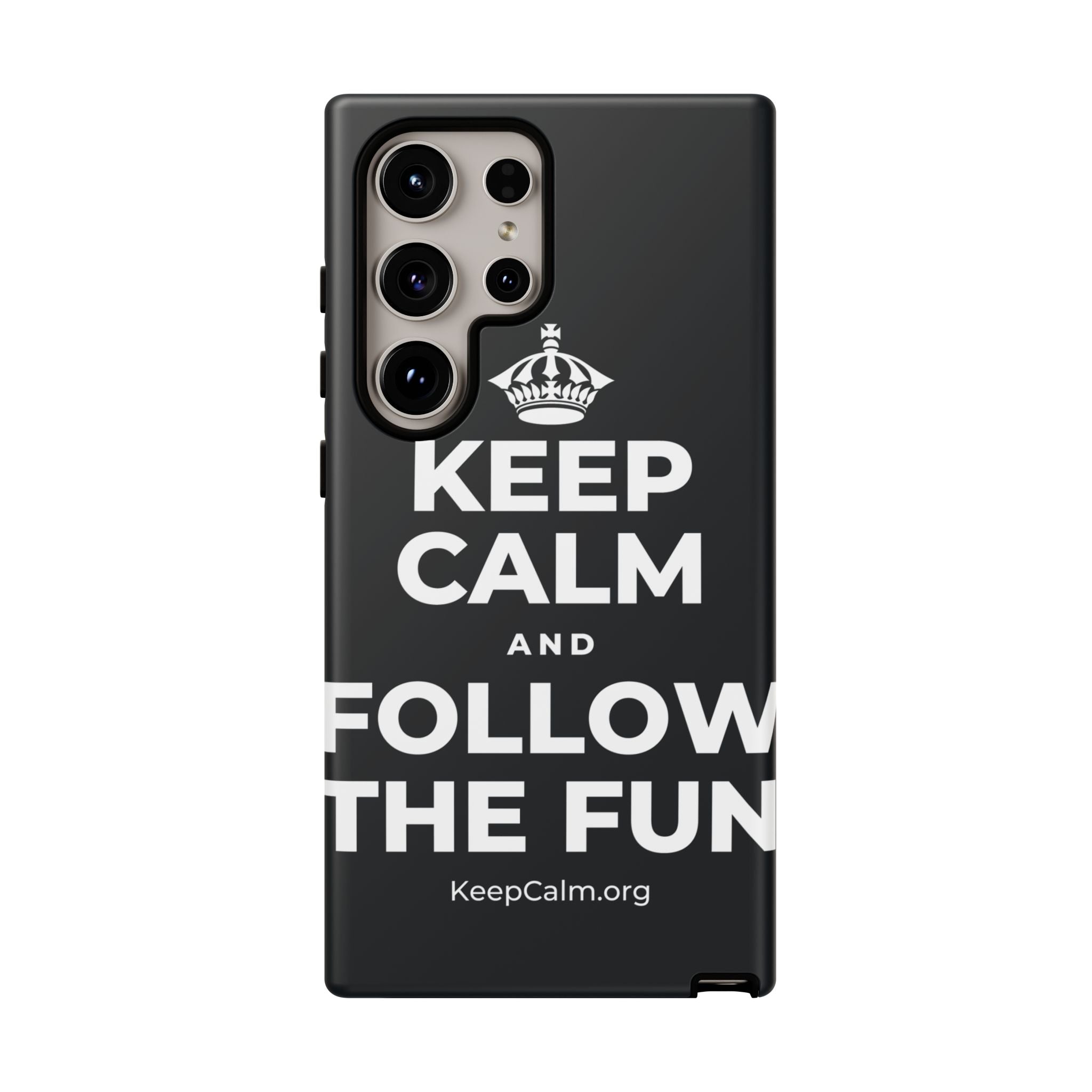 KEEP CALM AND FOLLOW THE FUN Phone Case (Dark)