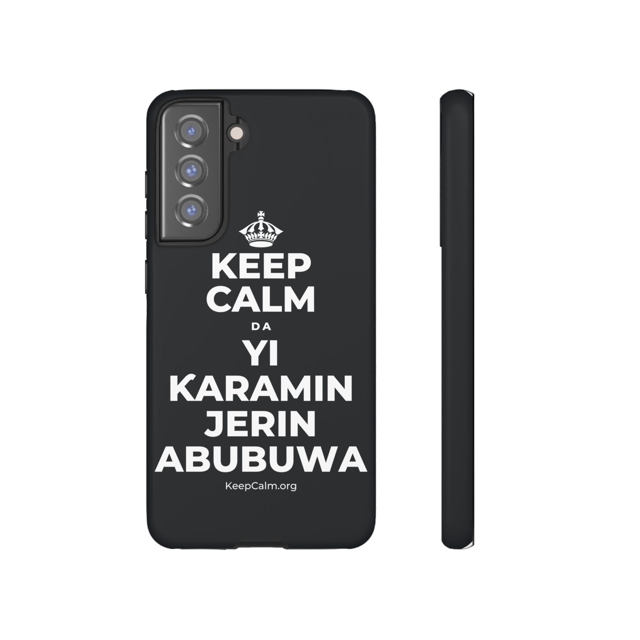 KEEP CALM DA YI ƘARAMIN JERIN ABUBUWA Phone Case (Dark)