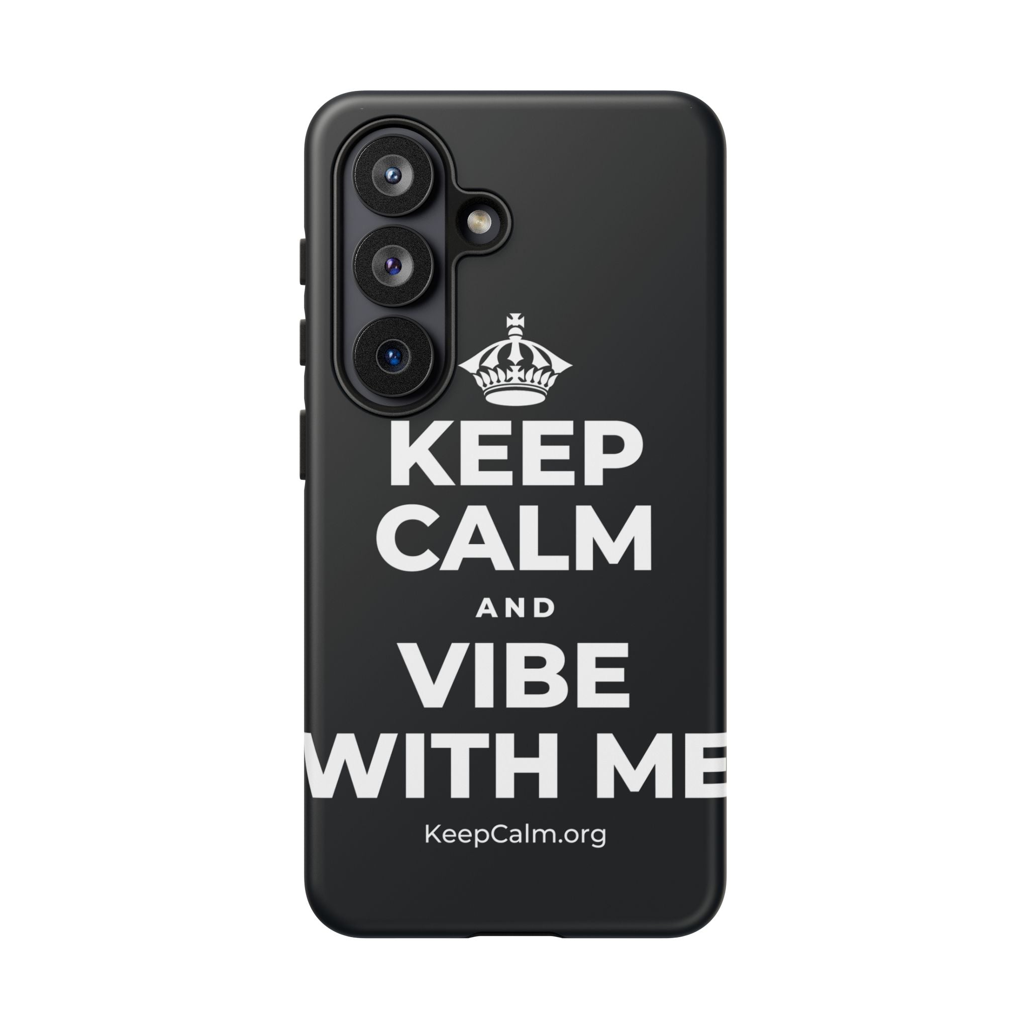 KEEP CALM AND VIBE WITH ME Phone Case (Dark)