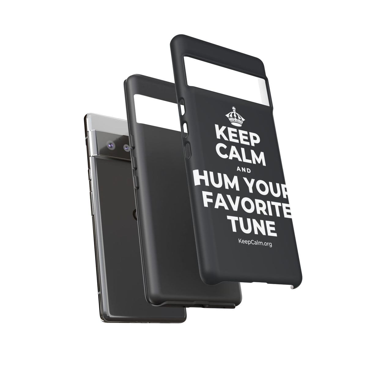 KEEP CALM AND HUM YOUR FAVORITE TUNE Phone Case (Dark)