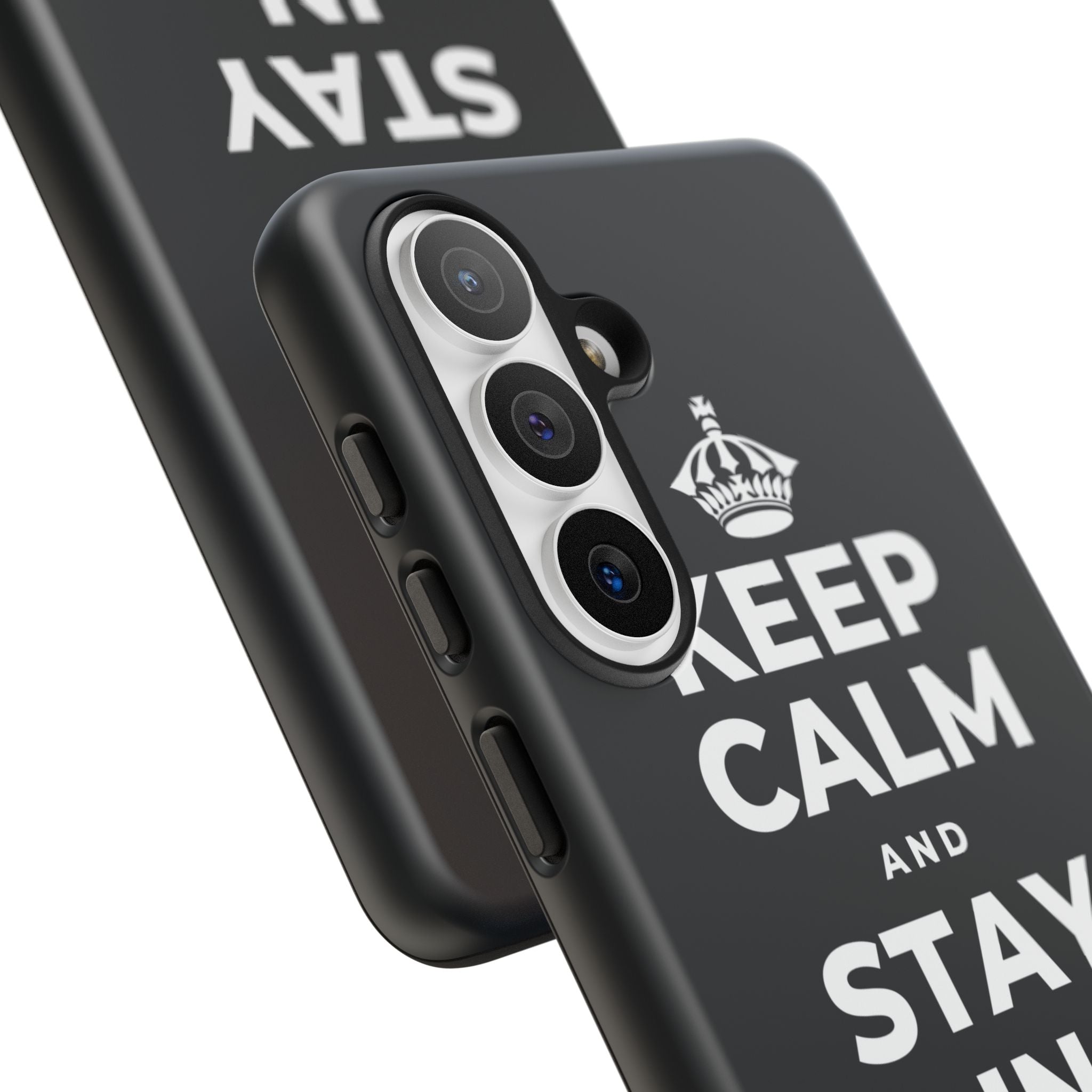 KEEP CALM AND STAY IN AND REST Phone Case (Dark)