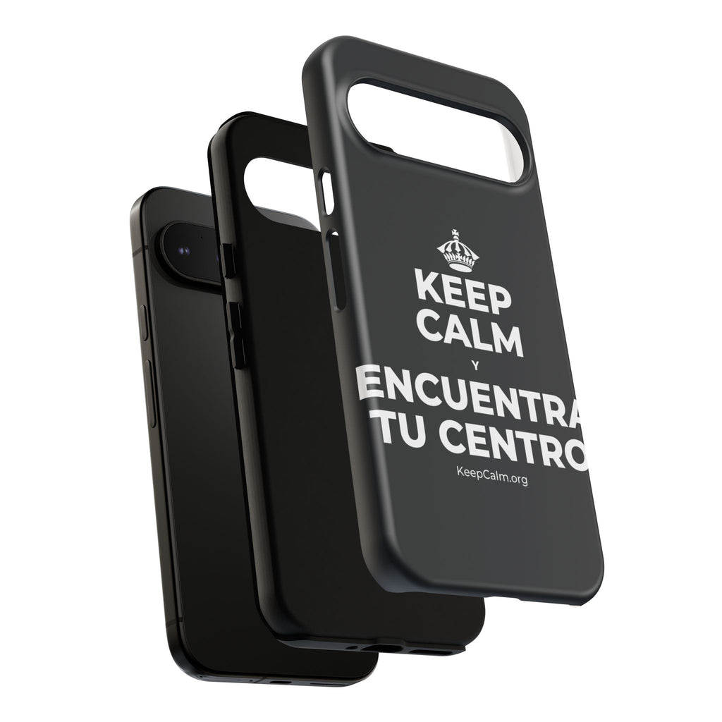 KEEP CALM Y ENCUENTRA TU CENTRO Phone Case (Dark)