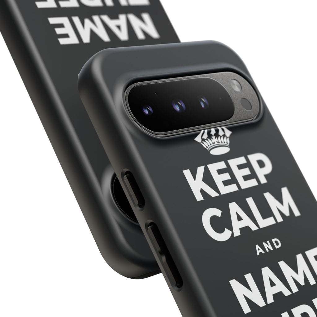 KEEP CALM AND NAME THREE GOOD THINGS Phone Case (Dark)