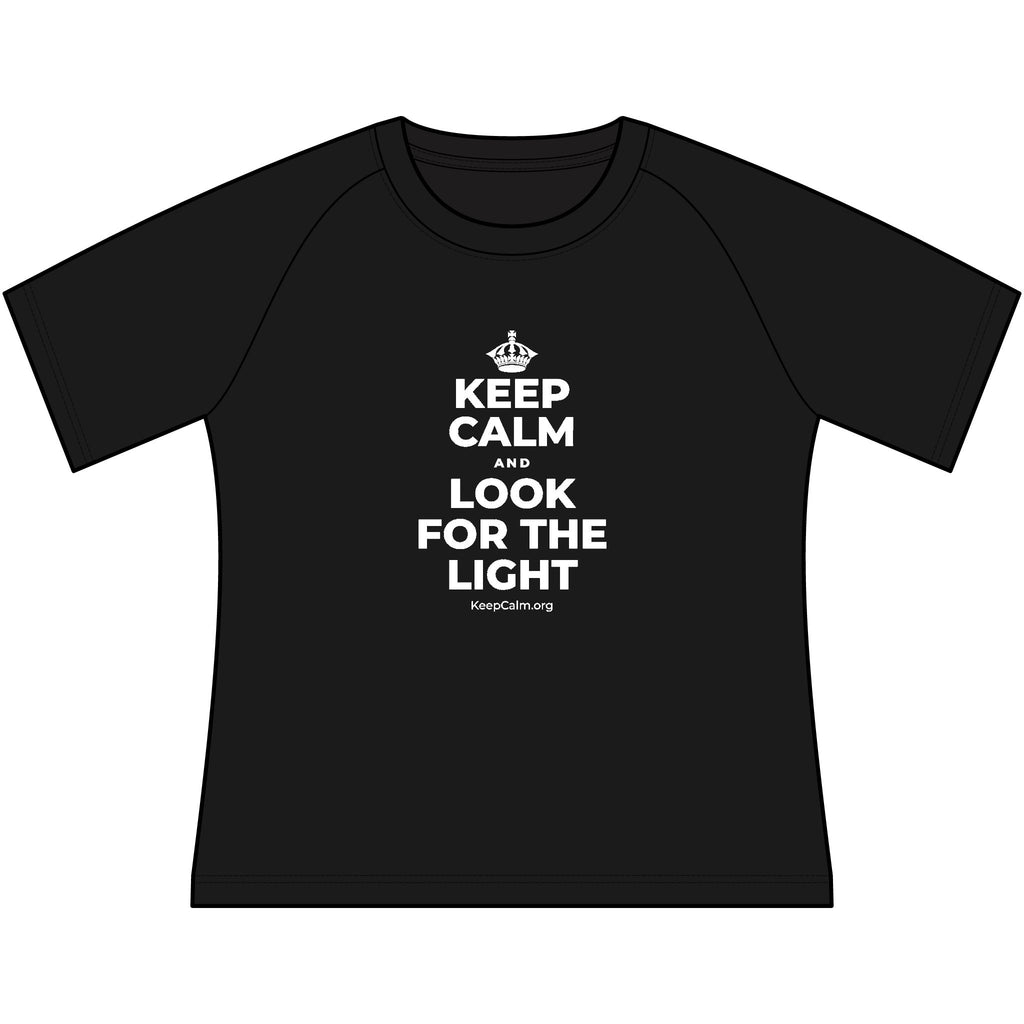 KEEP CALM AND LOOK FOR THE LIGHT Women's Raglan Tee