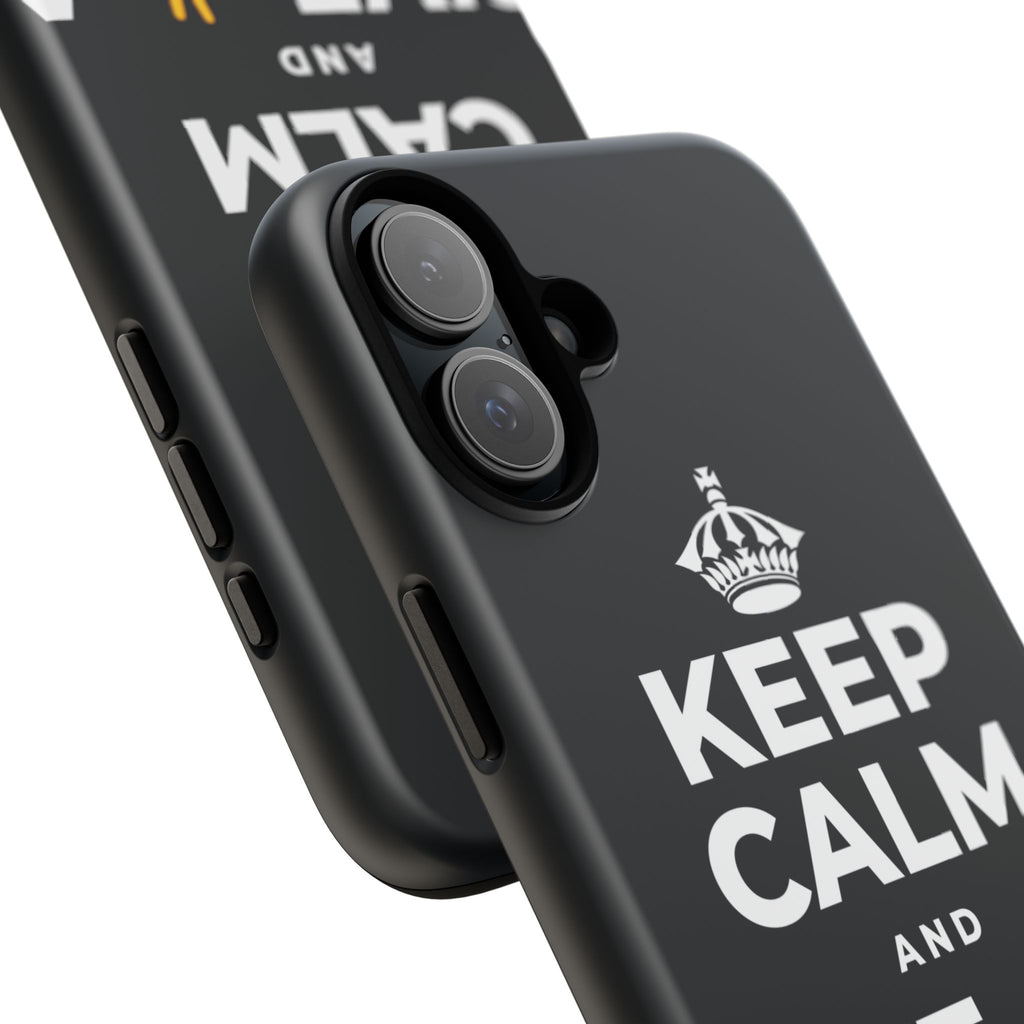 KEEP CALM AND GIVE ✌️ A CHANCE Phone Case (Dark)