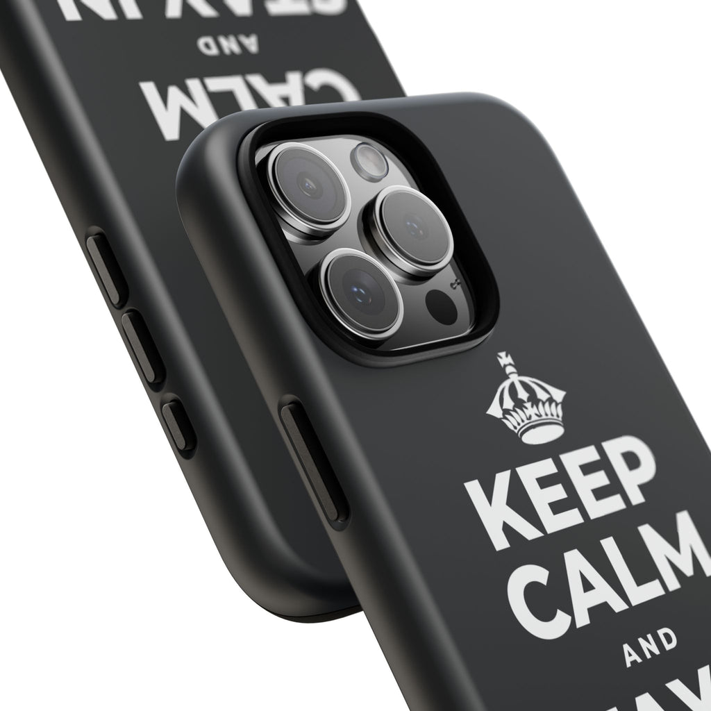 KEEP CALM AND STAY IN AND REST Phone Case (Dark)