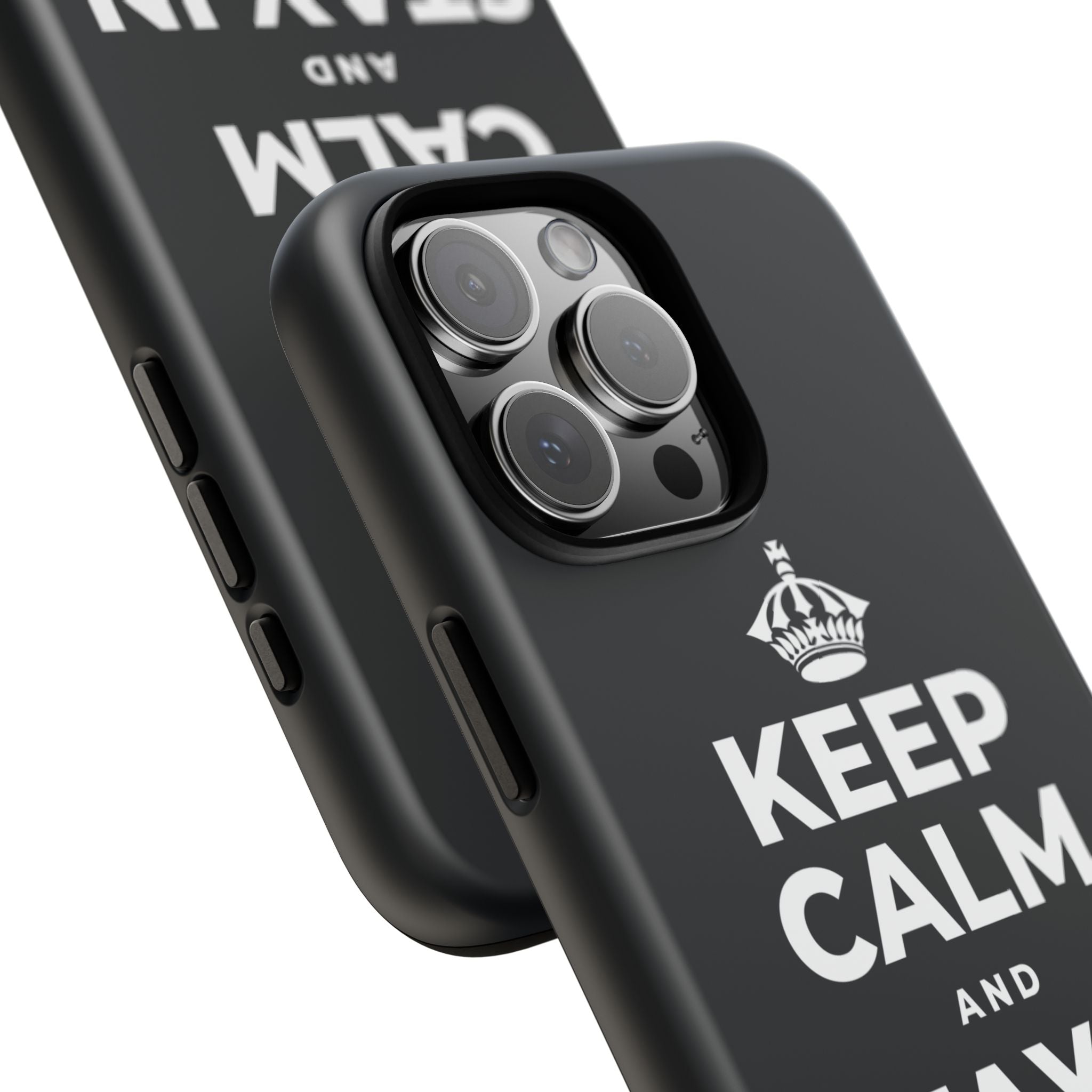 KEEP CALM AND STAY IN AND REST Phone Case (Dark)