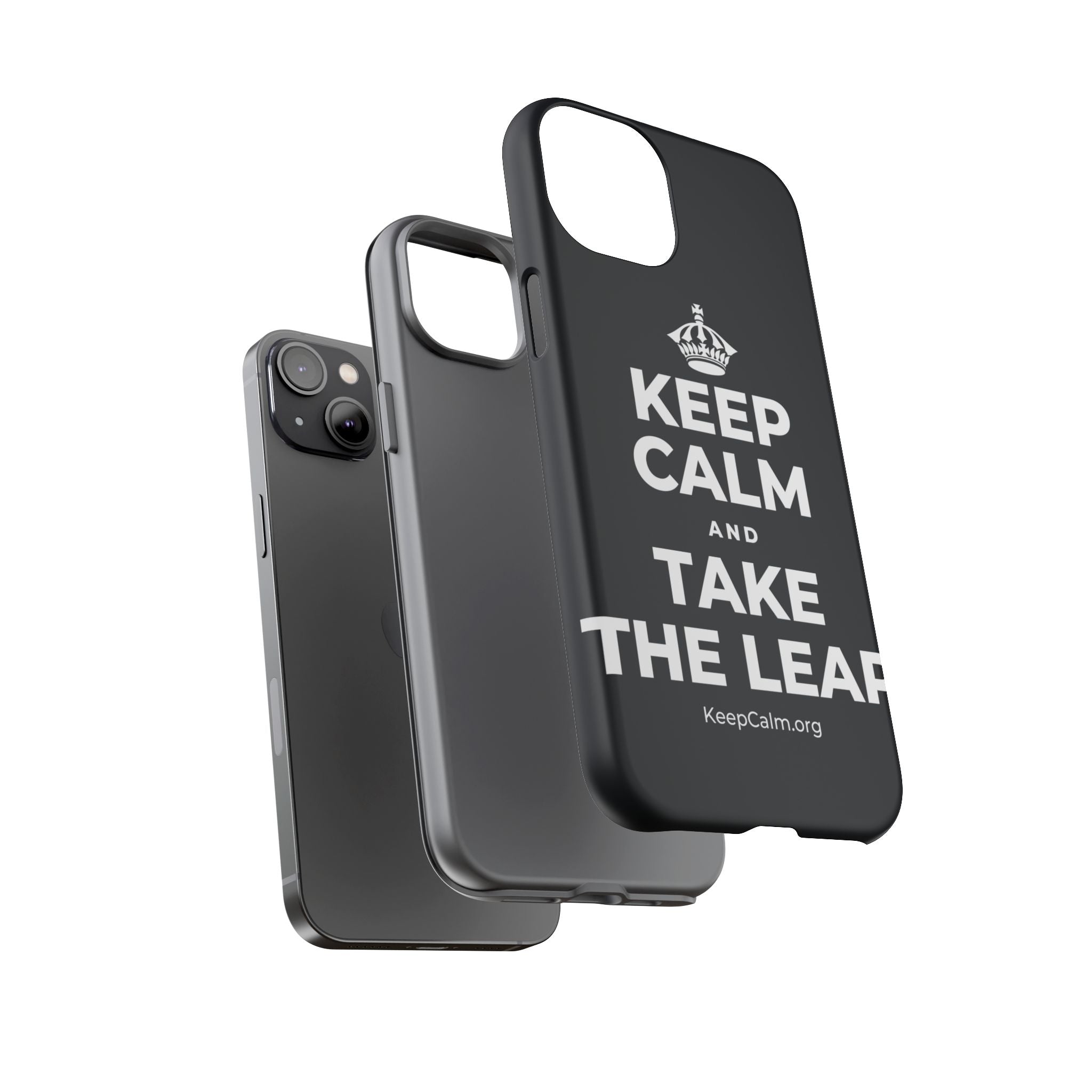 KEEP CALM AND TAKE THE LEAP Phone Case (Dark)