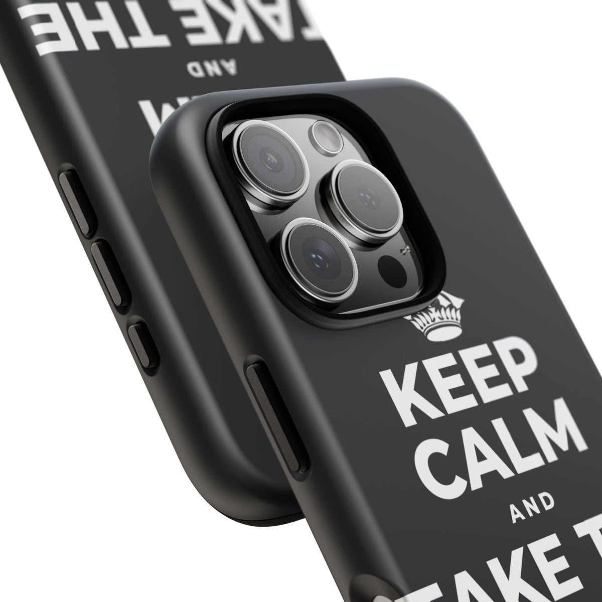 KEEP CALM AND TAKE THE FIRST STEP Phone Case (Dark)