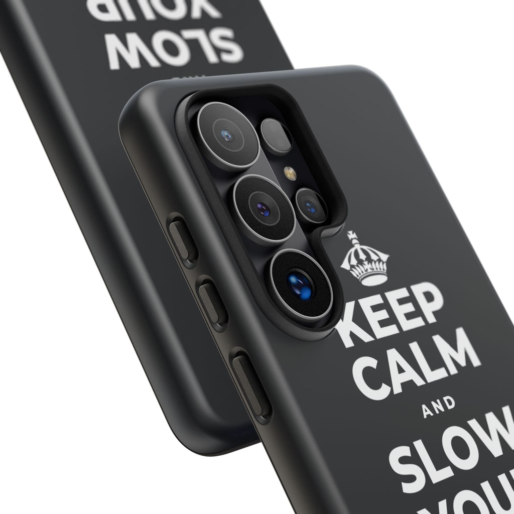 KEEP CALM AND SLOW YOUR SUMMER DAYS Phone Case (Dark)