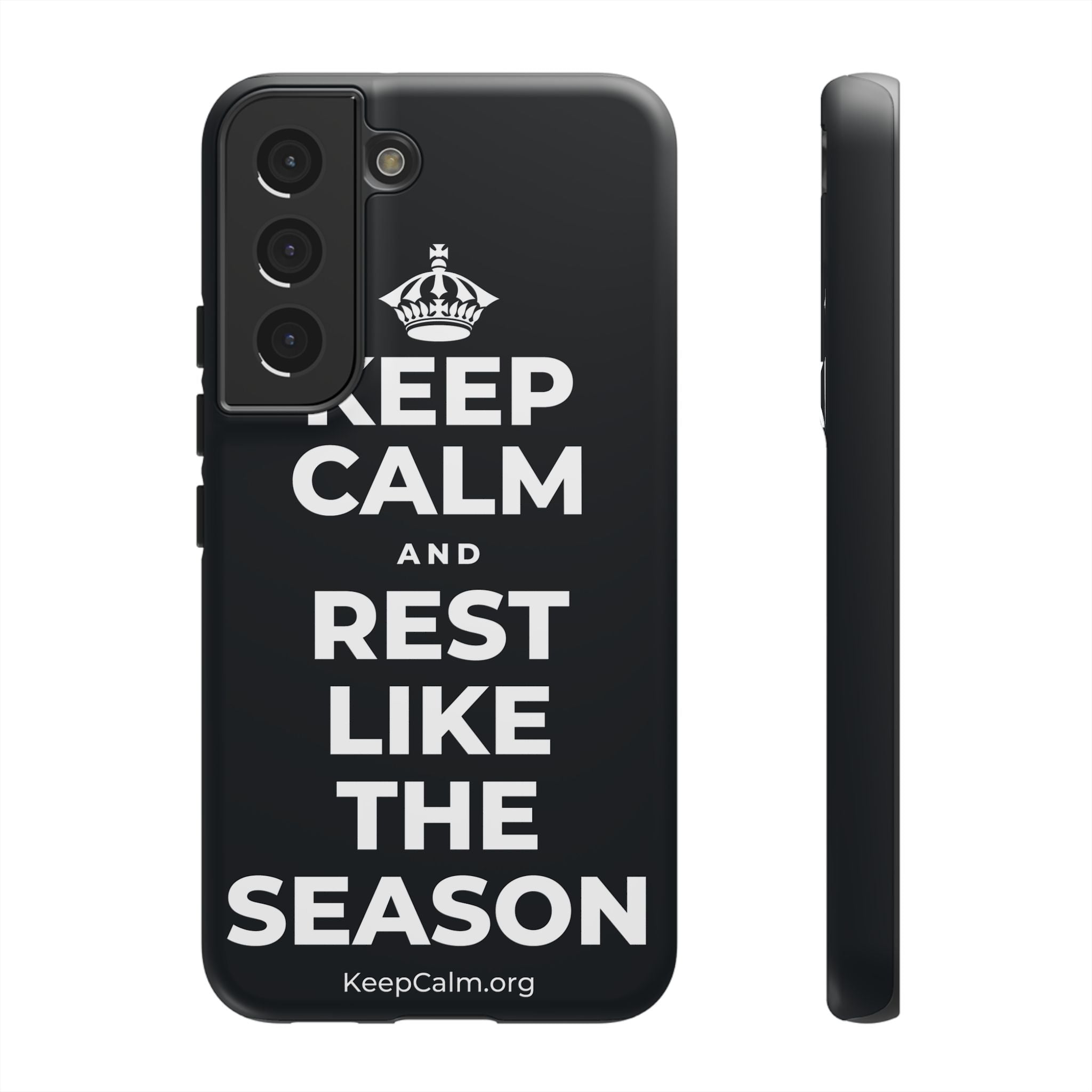 KEEP CALM AND REST LIKE THE SEASON Phone Case (Dark)