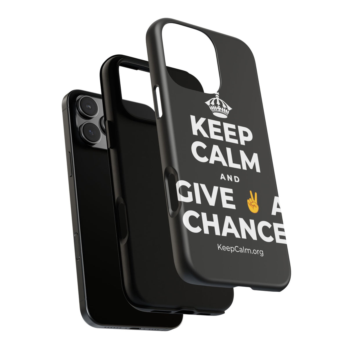 KEEP CALM AND GIVE ✌️ A CHANCE Phone Case