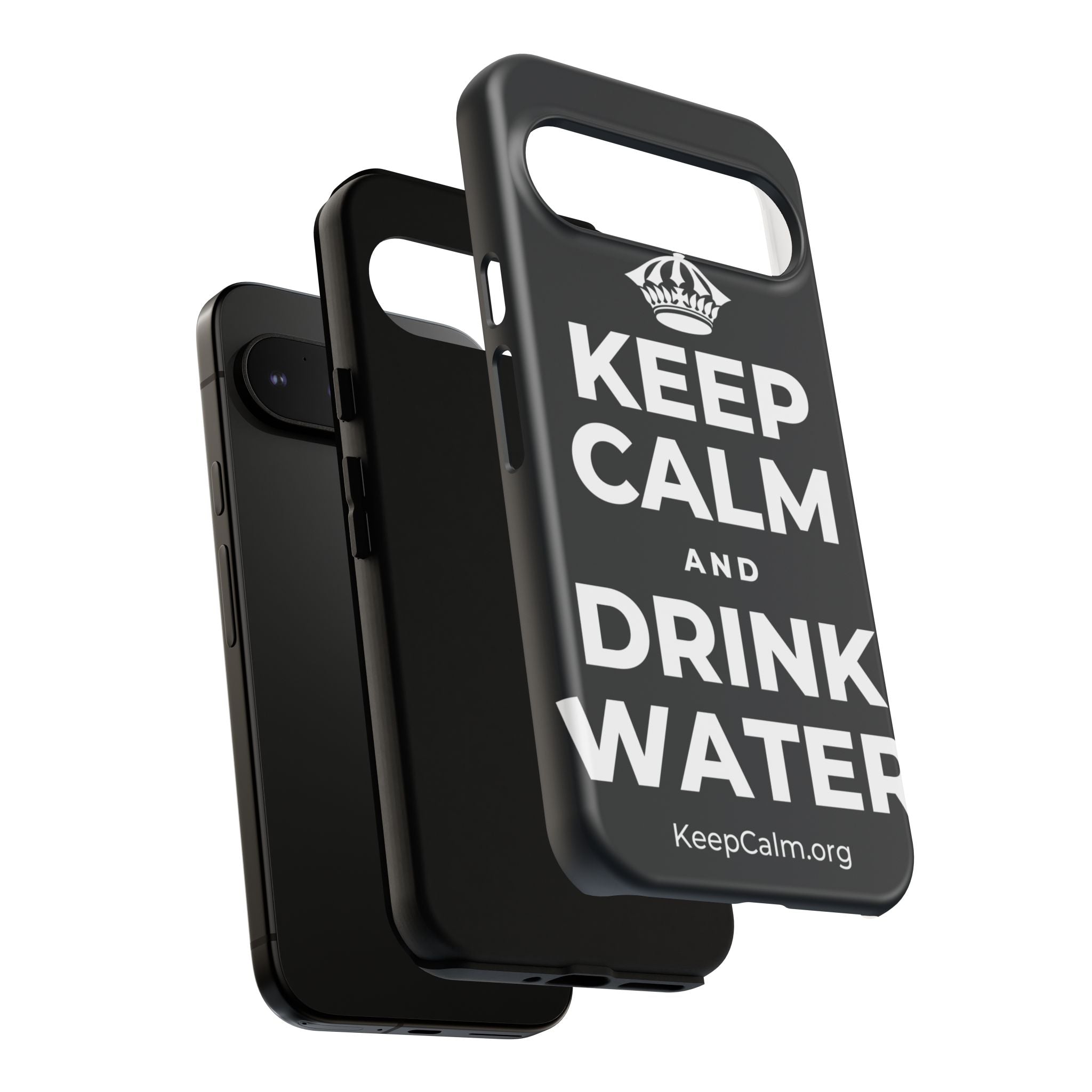 KEEP CALM AND DRINK WATER Phone Case (Dark)