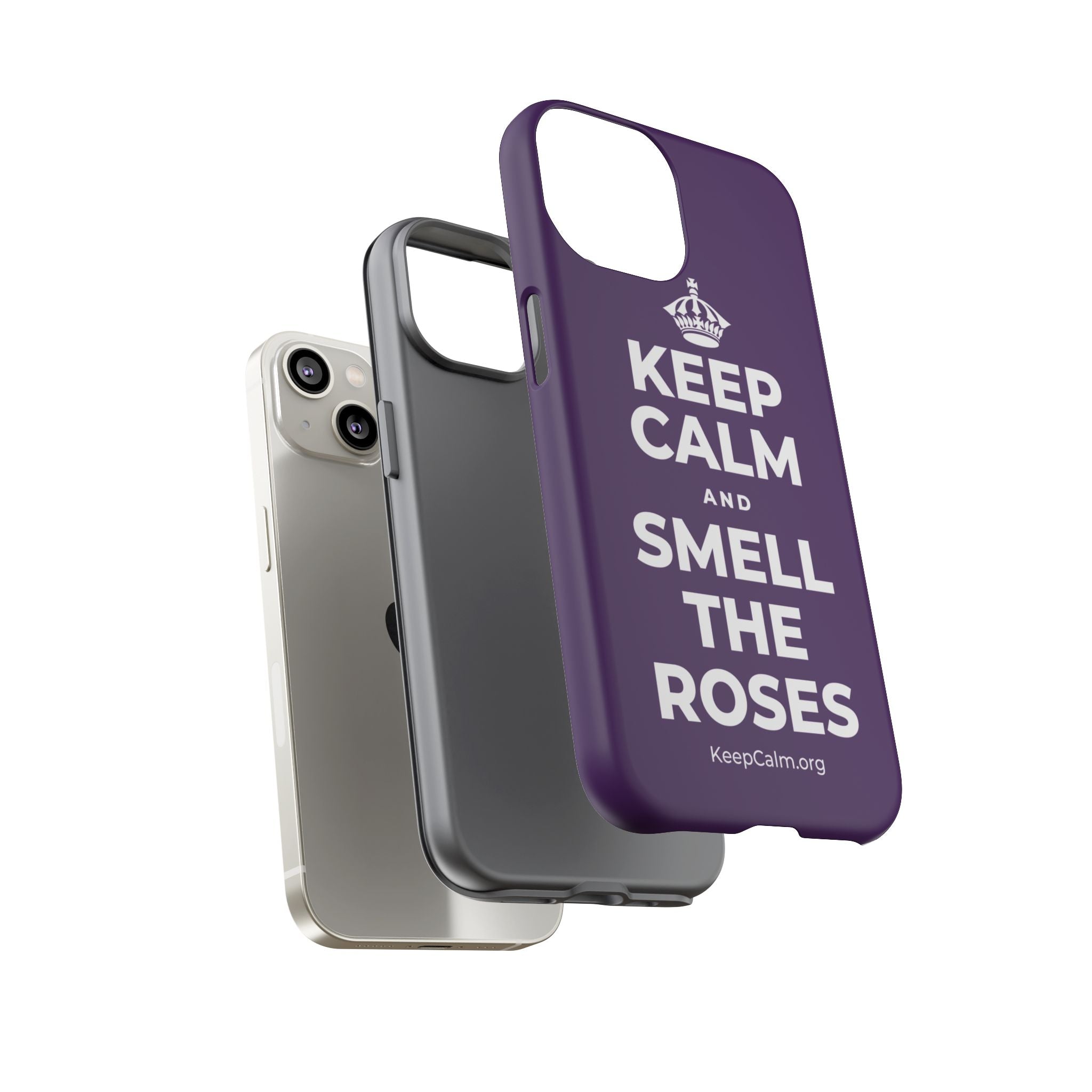 KEEP CALM AND SMELL THE ROSES Phone Case
