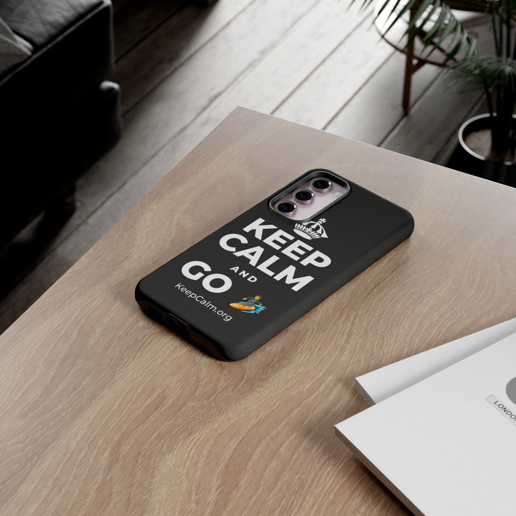 KEEP CALM AND GO 🏄 Phone Case