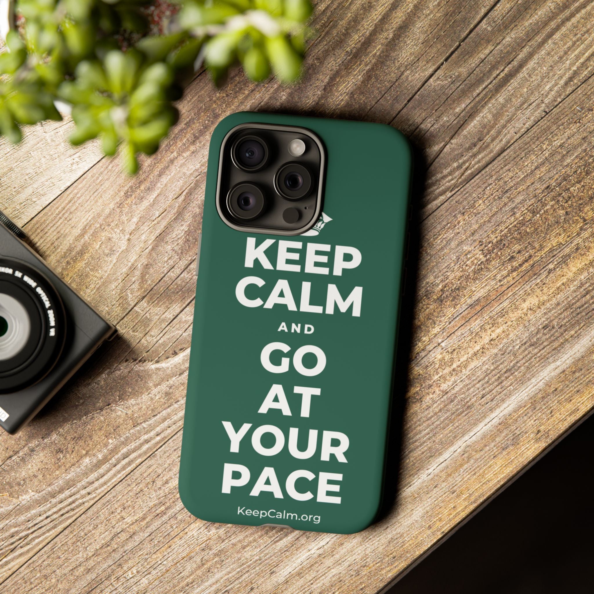 KEEP CALM AND GO AT YOUR PACE Phone Case
