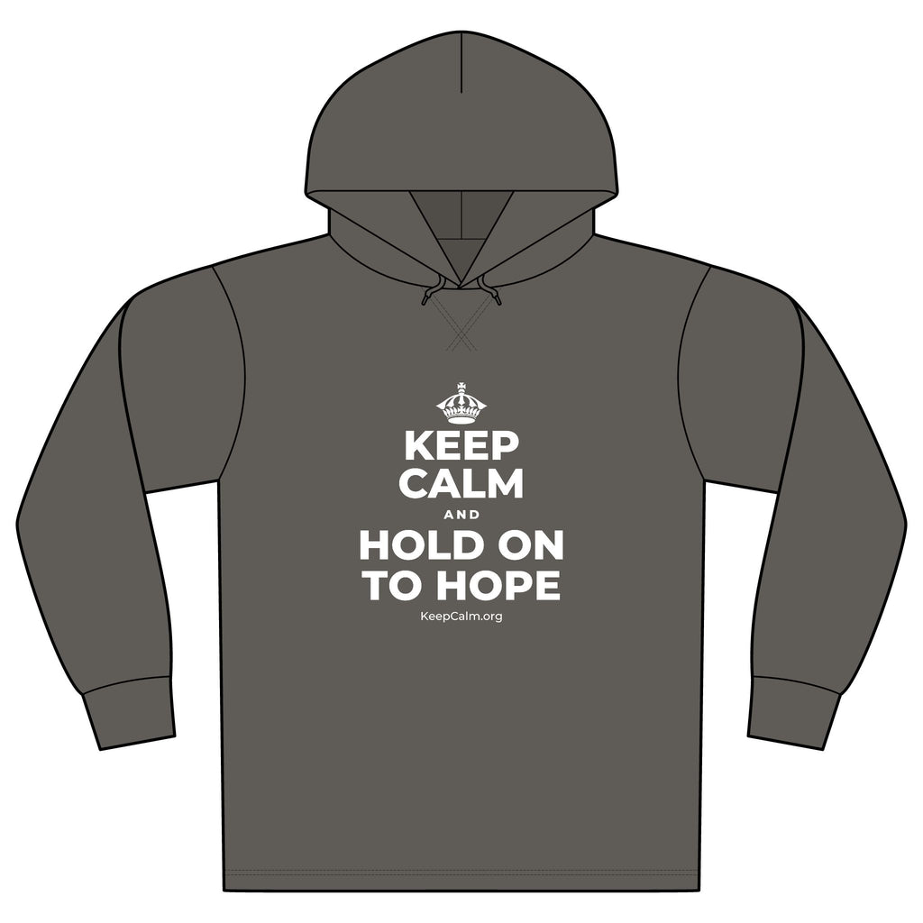 KEEP CALM AND HOLD ON TO HOPE Organic Hoodie Tee