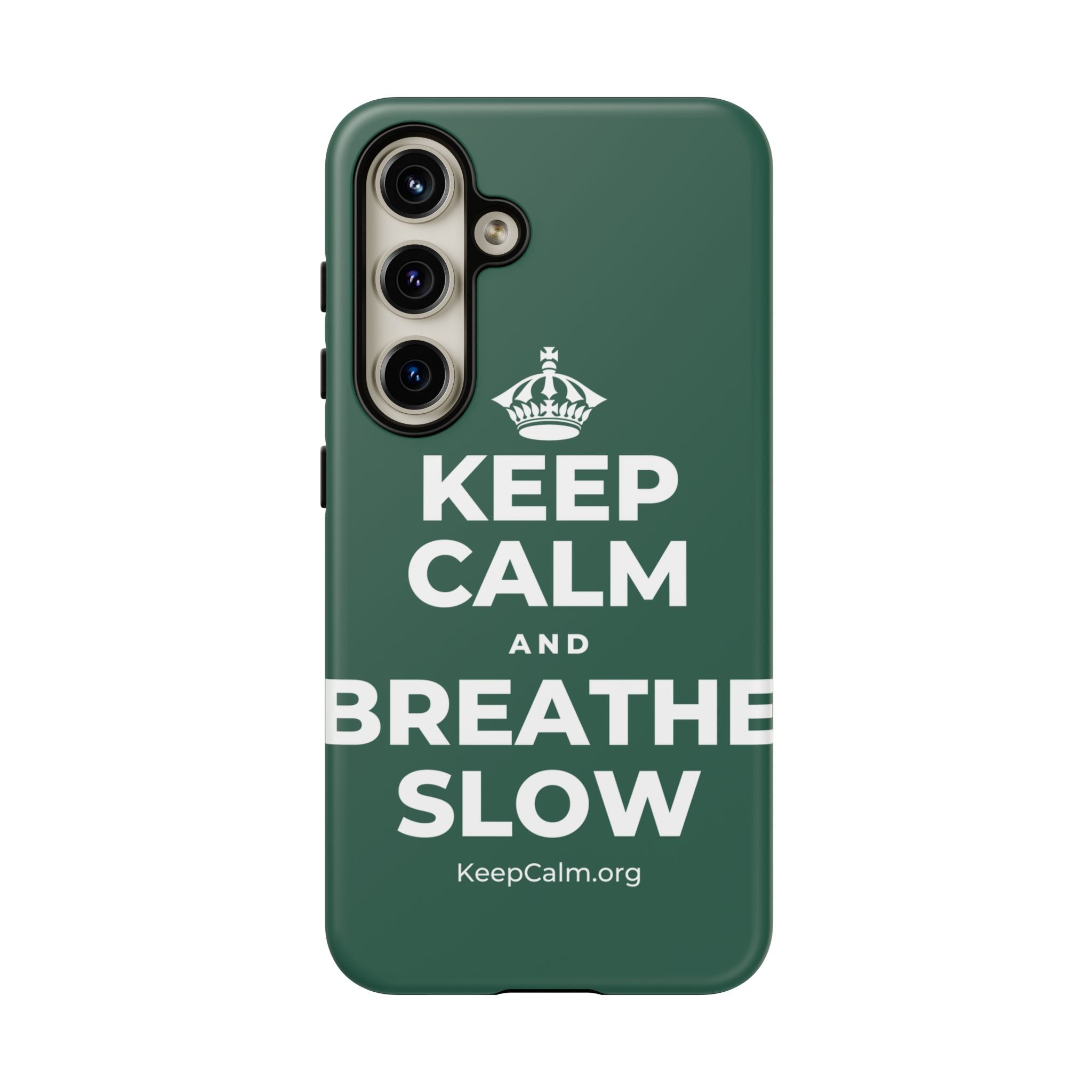 KEEP CALM AND BREATHE SLOW Phone Case