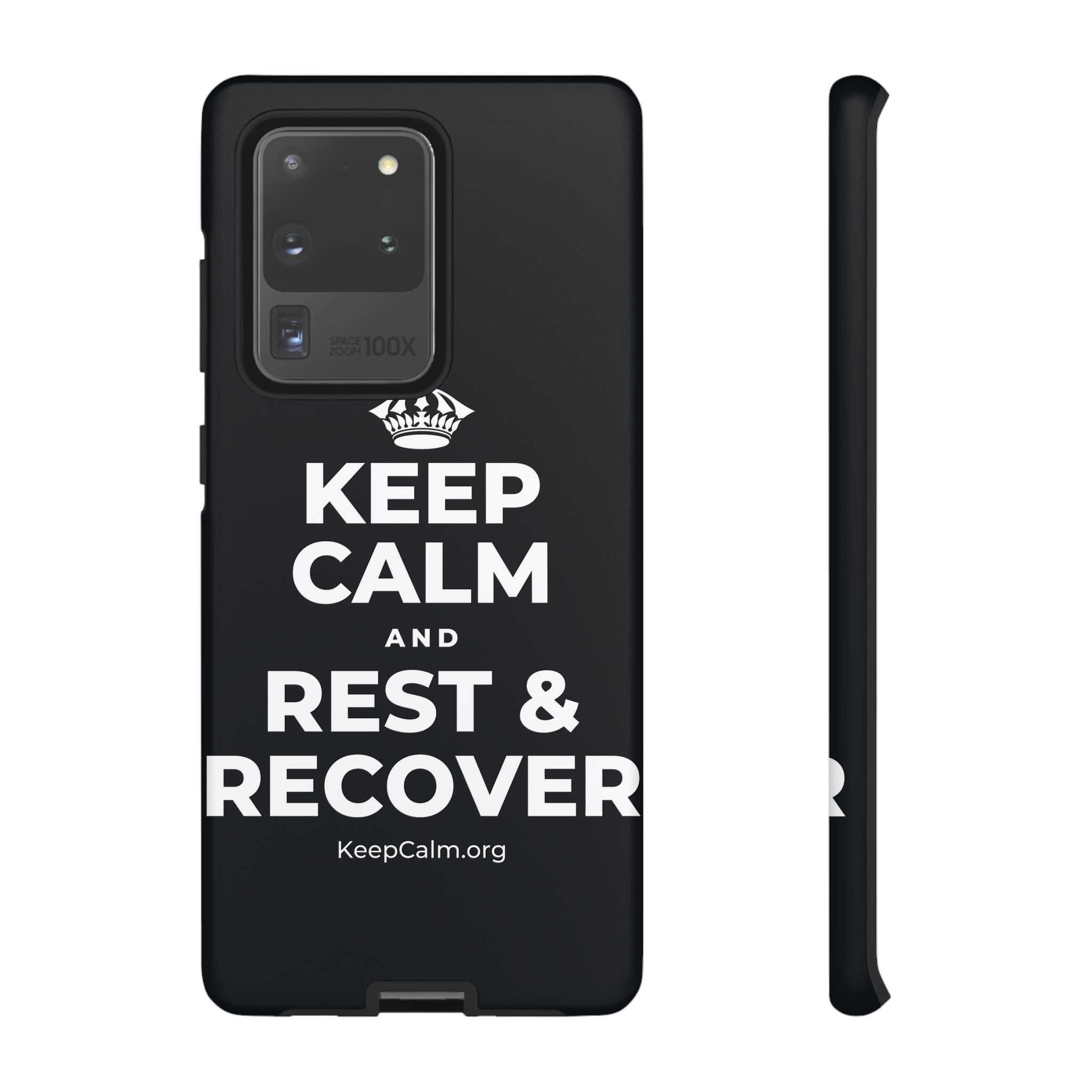 KEEP CALM AND REST & RECOVER Phone Case (Dark)