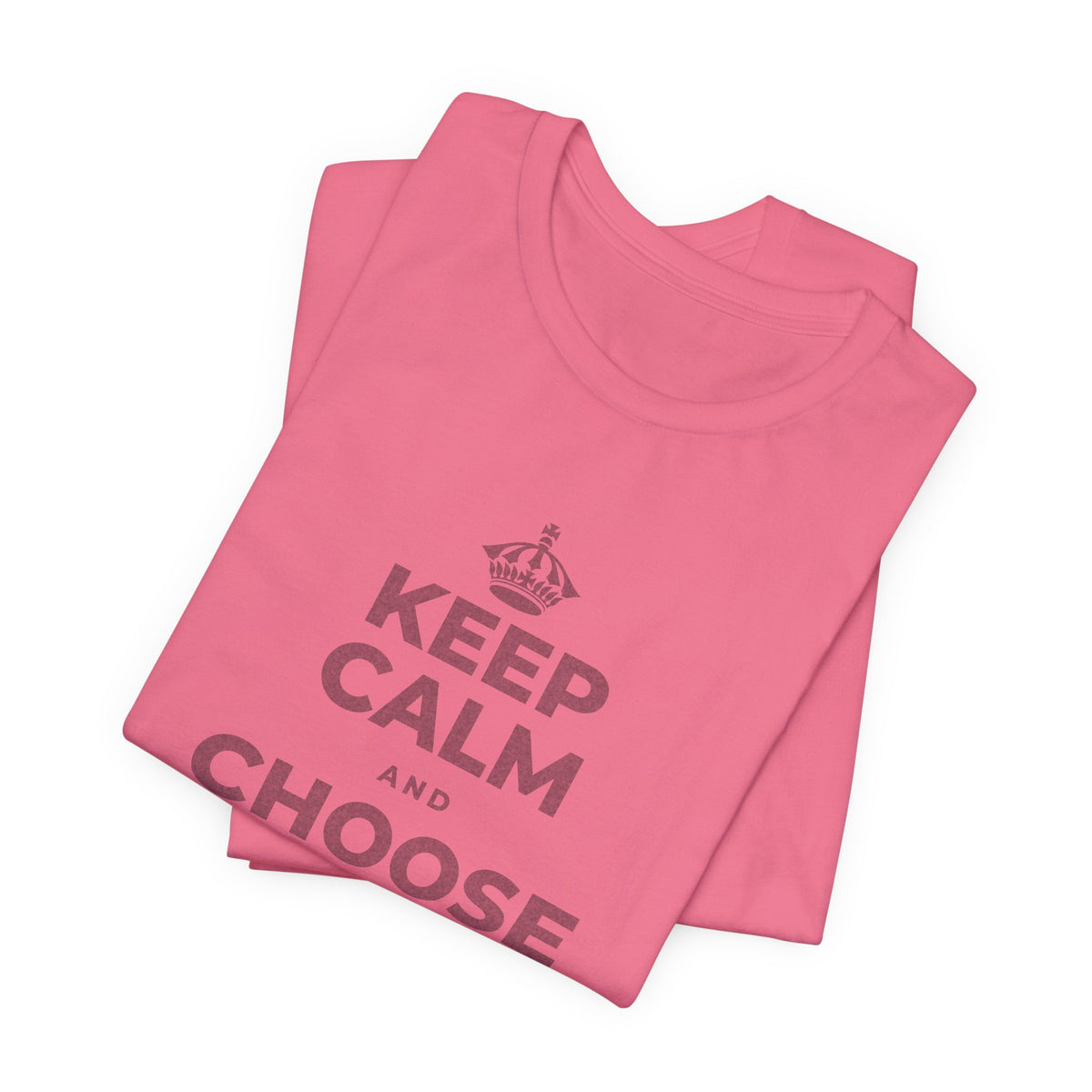 KEEP CALM AND CHOOSE PRESENCE OVER PRESENTS T-Shirt (Military Green–Autumn)