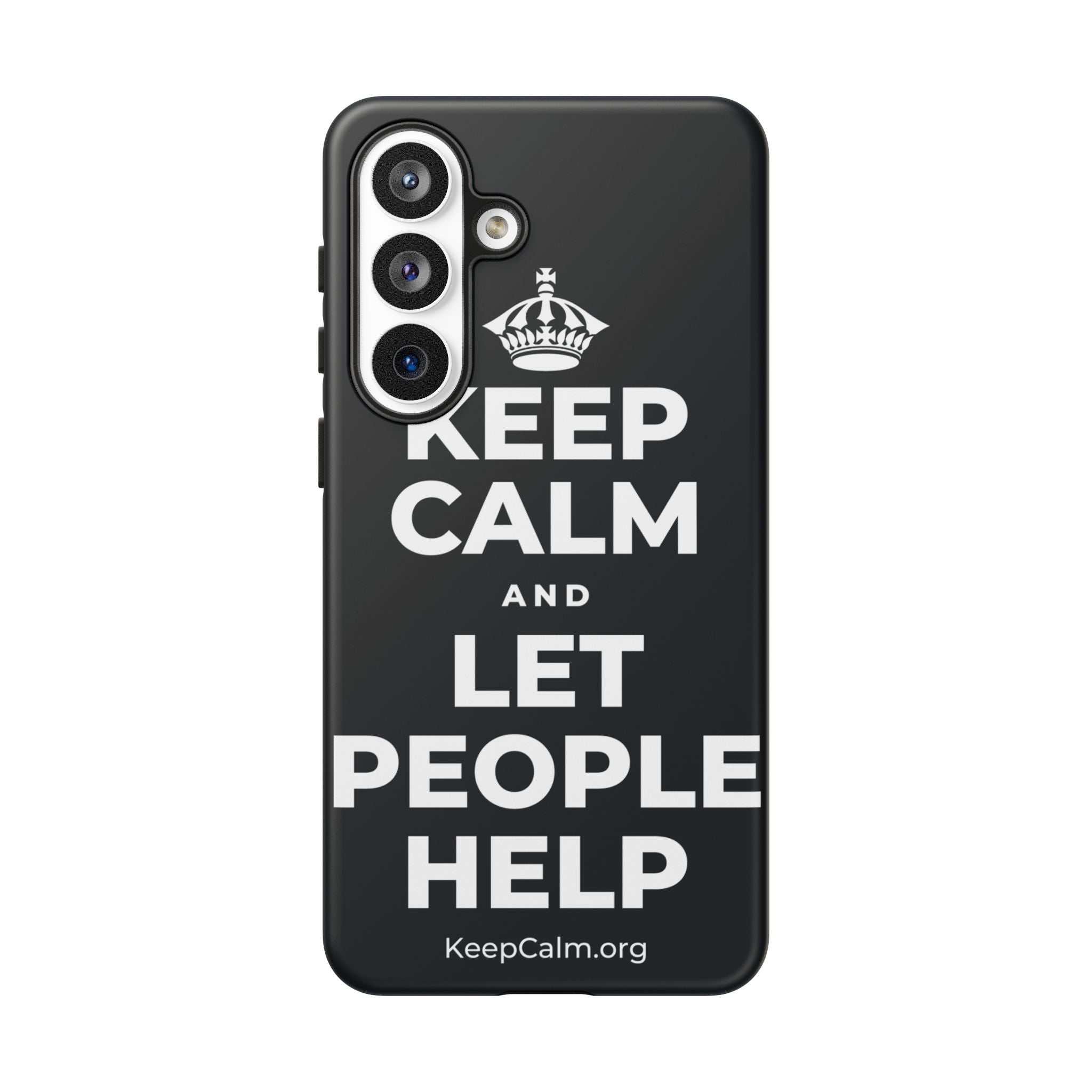 KEEP CALM AND LET PEOPLE HELP Phone Case (Dark)