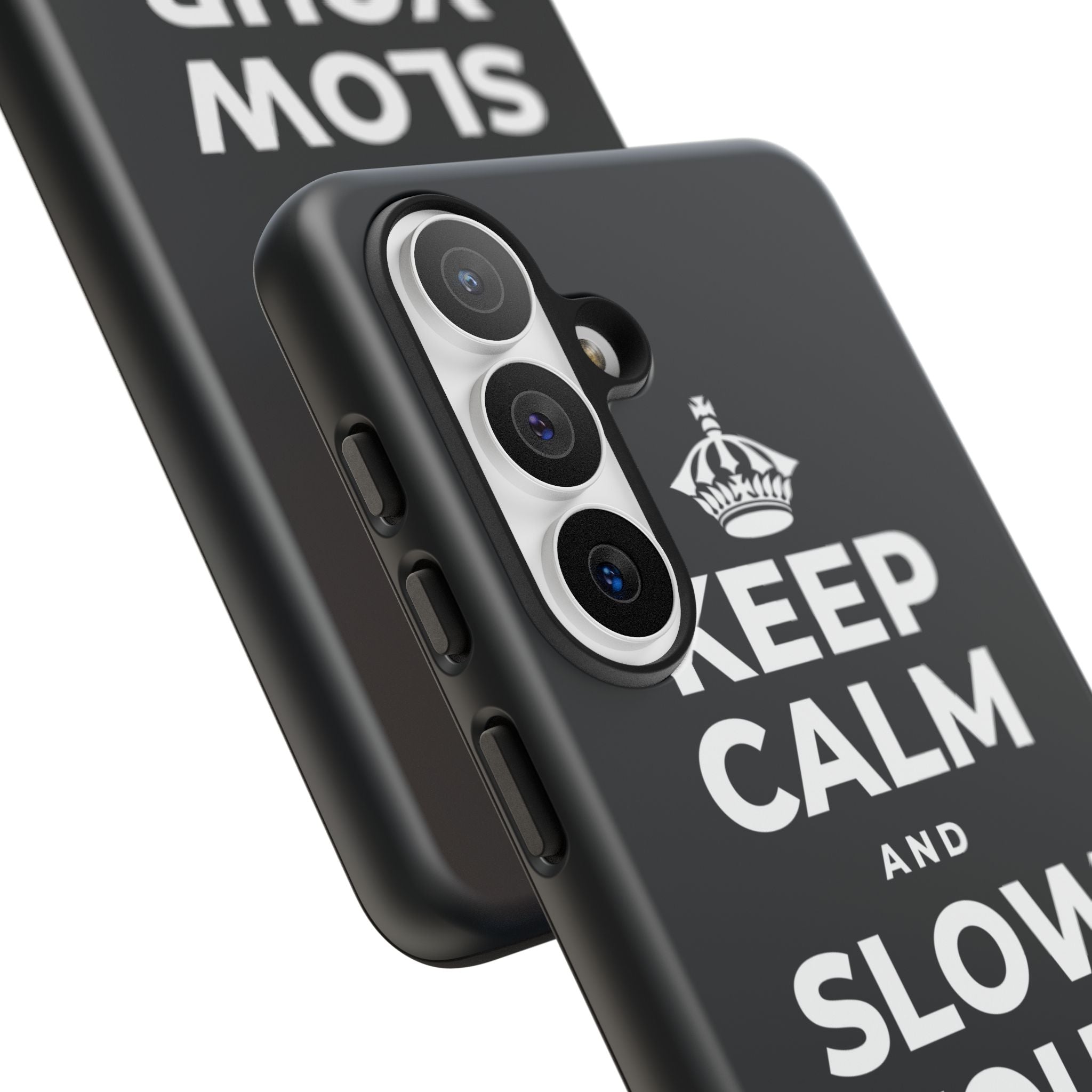 KEEP CALM AND SLOW YOUR SUMMER DAYS Phone Case (Dark)