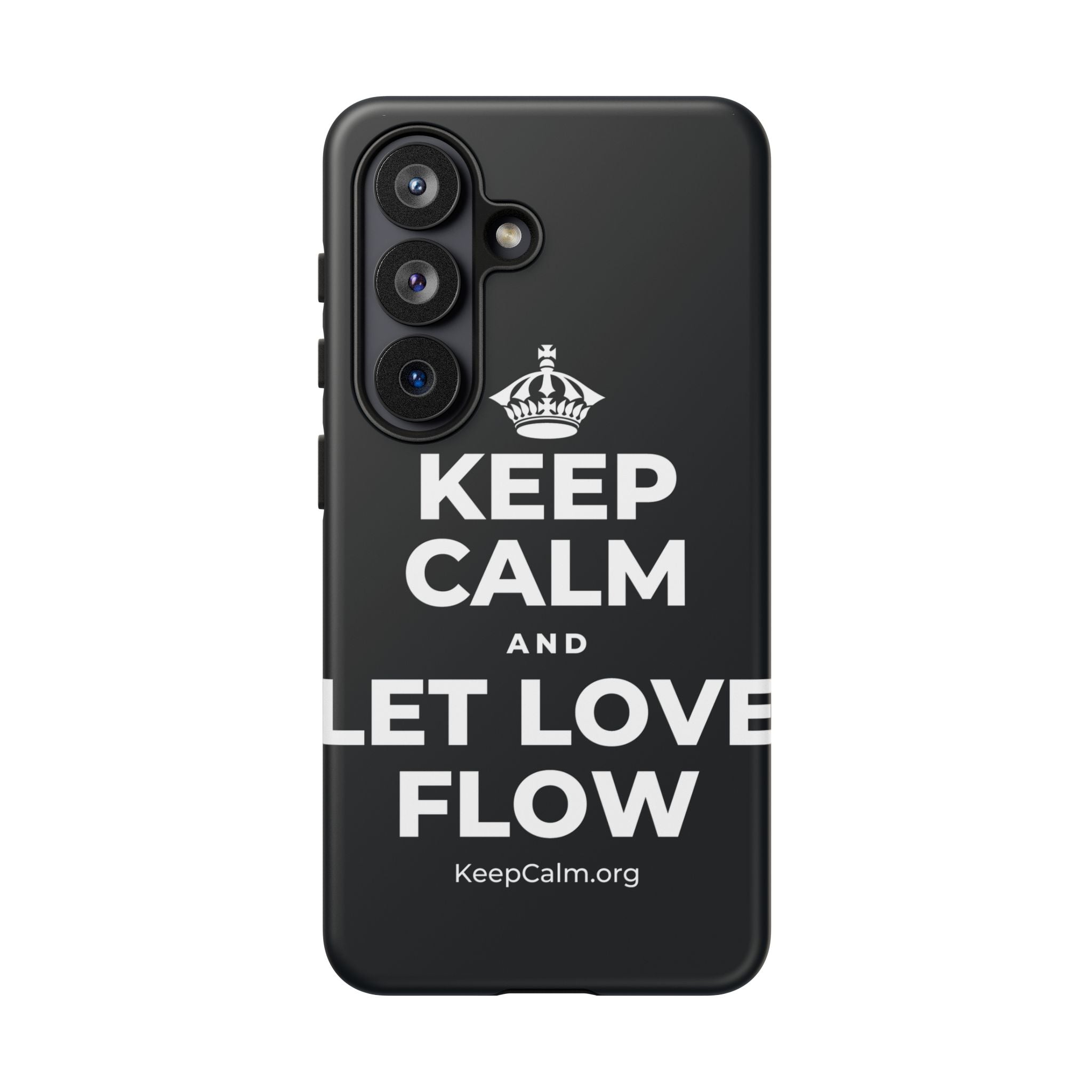 KEEP CALM AND LET LOVE FLOW Phone Case (Dark)
