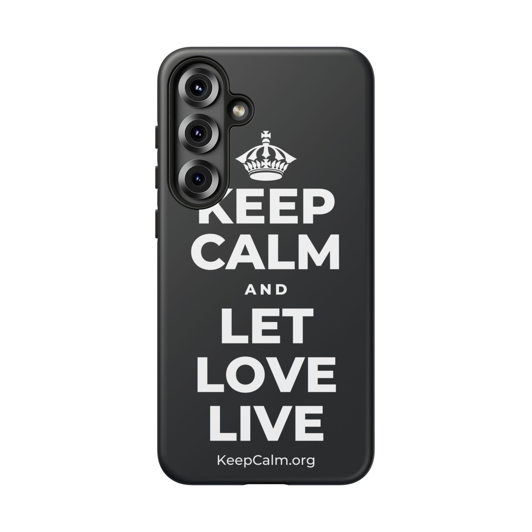 KEEP CALM AND LET LOVE LIVE Phone Case (Dark)