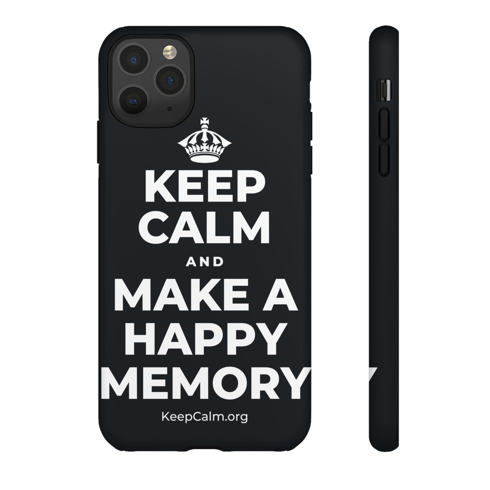 KEEP CALM AND MAKE A HAPPY MEMORY Phone Case (Dark)