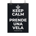 KEEP CALM Y PRENDE UNA VELA Poster (Dark)