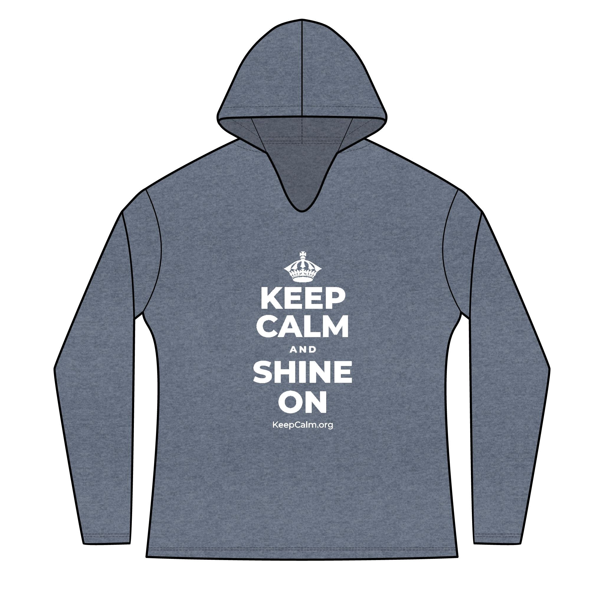 KEEP CALM AND SHINE ON Women's Long Sleeve Hoodie