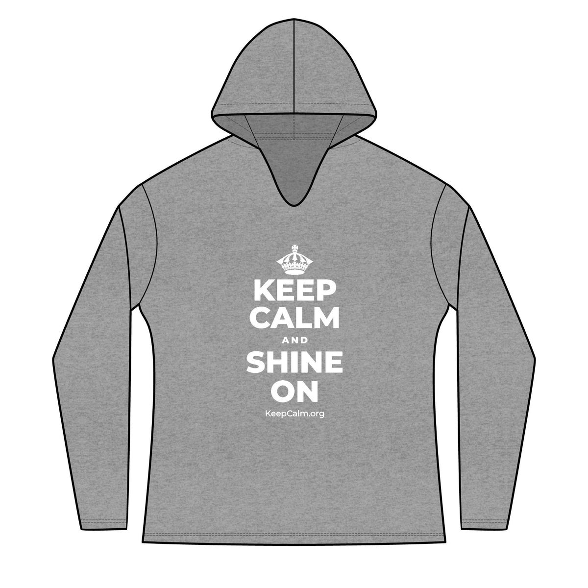 KEEP CALM AND SHINE ON Women's Long Sleeve Hoodie