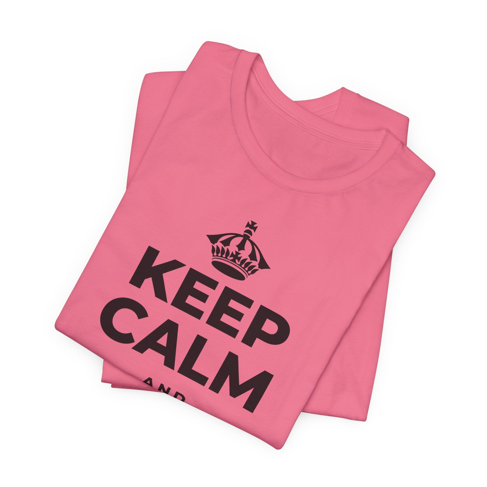 KEEP CALM AND BREATHE DEEPLY T-Shirt (Military Green–Autumn)