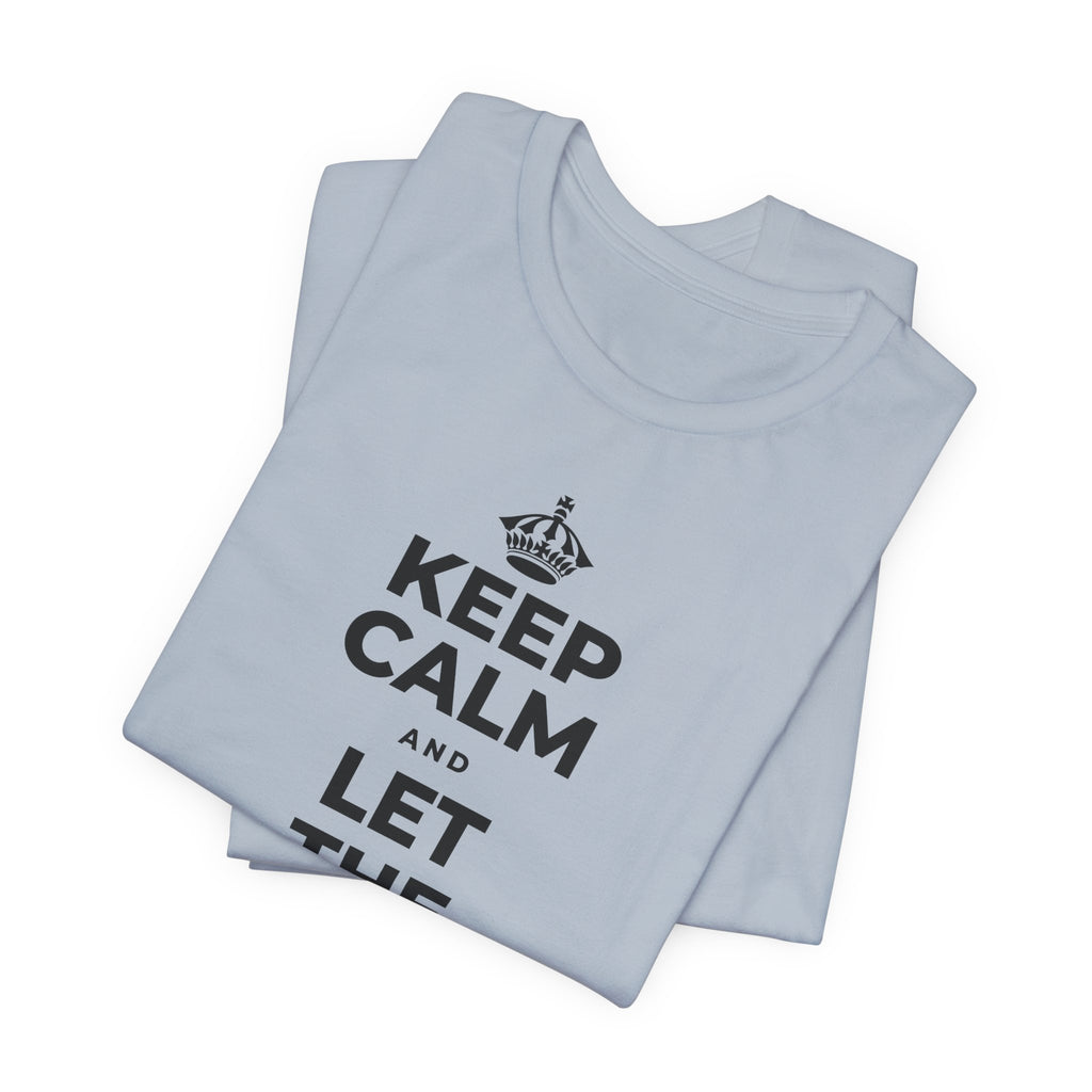 KEEP CALM AND LET THE TO-DO LIST WAIT T-Shirt (White–Asphalt)