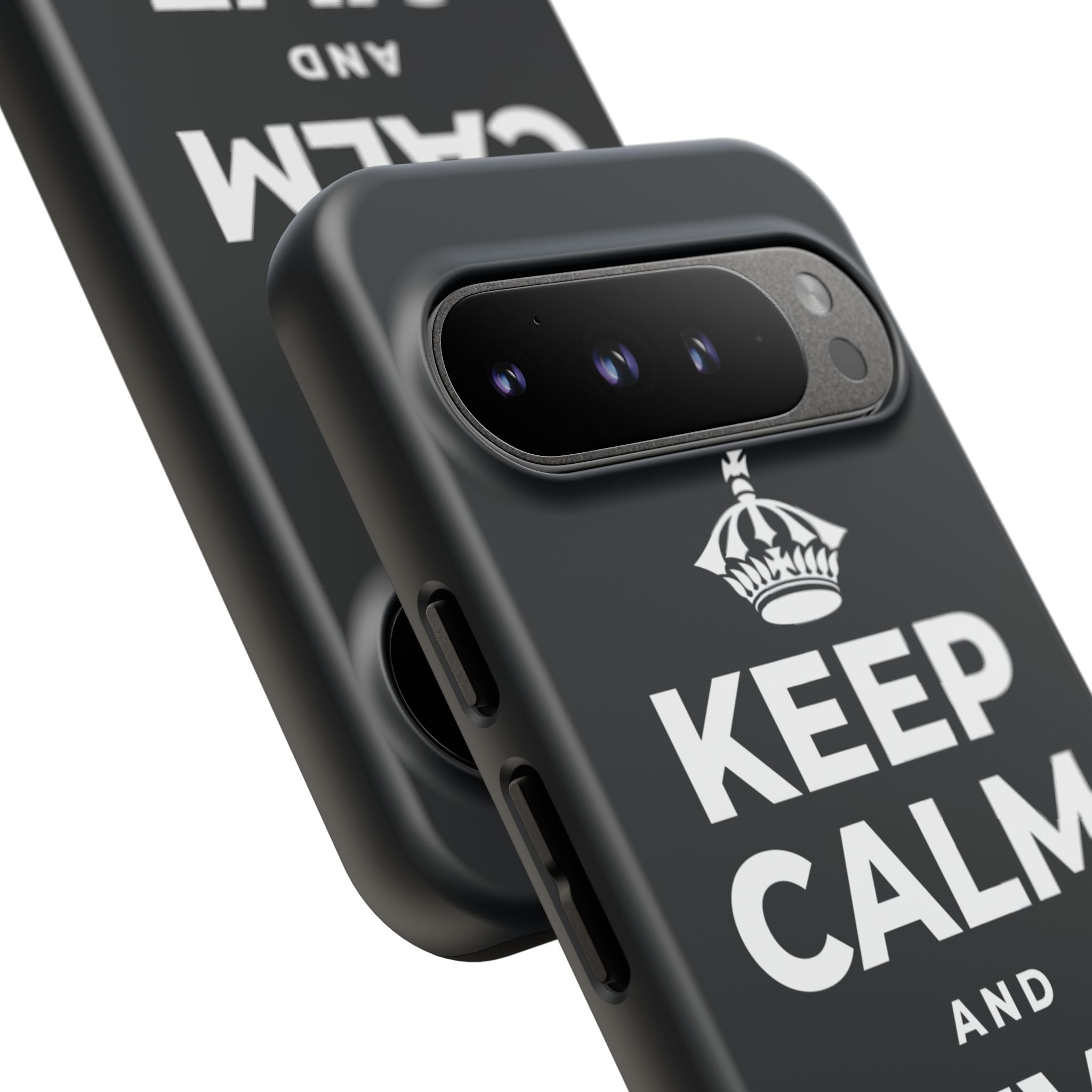 KEEP CALM AND GIVE THANKS Phone Case (Dark)
