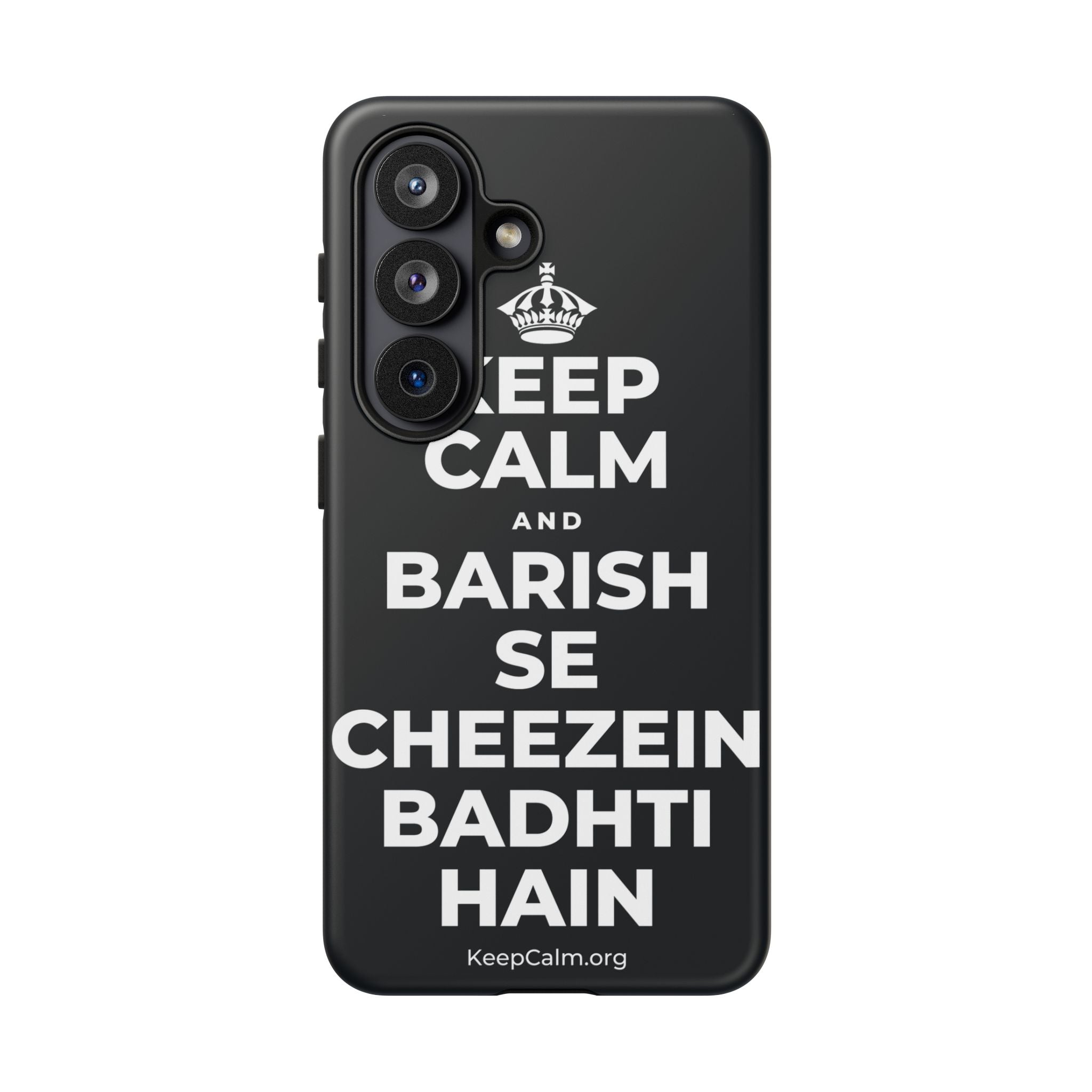 KEEP CALM AND BARISH SE CHEEZEIN BADHTI HAIN Phone Case (Dark)