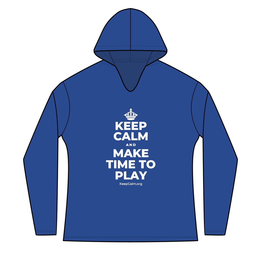 KEEP CALM AND MAKE TIME TO PLAY Women's Long Sleeve Hoodie