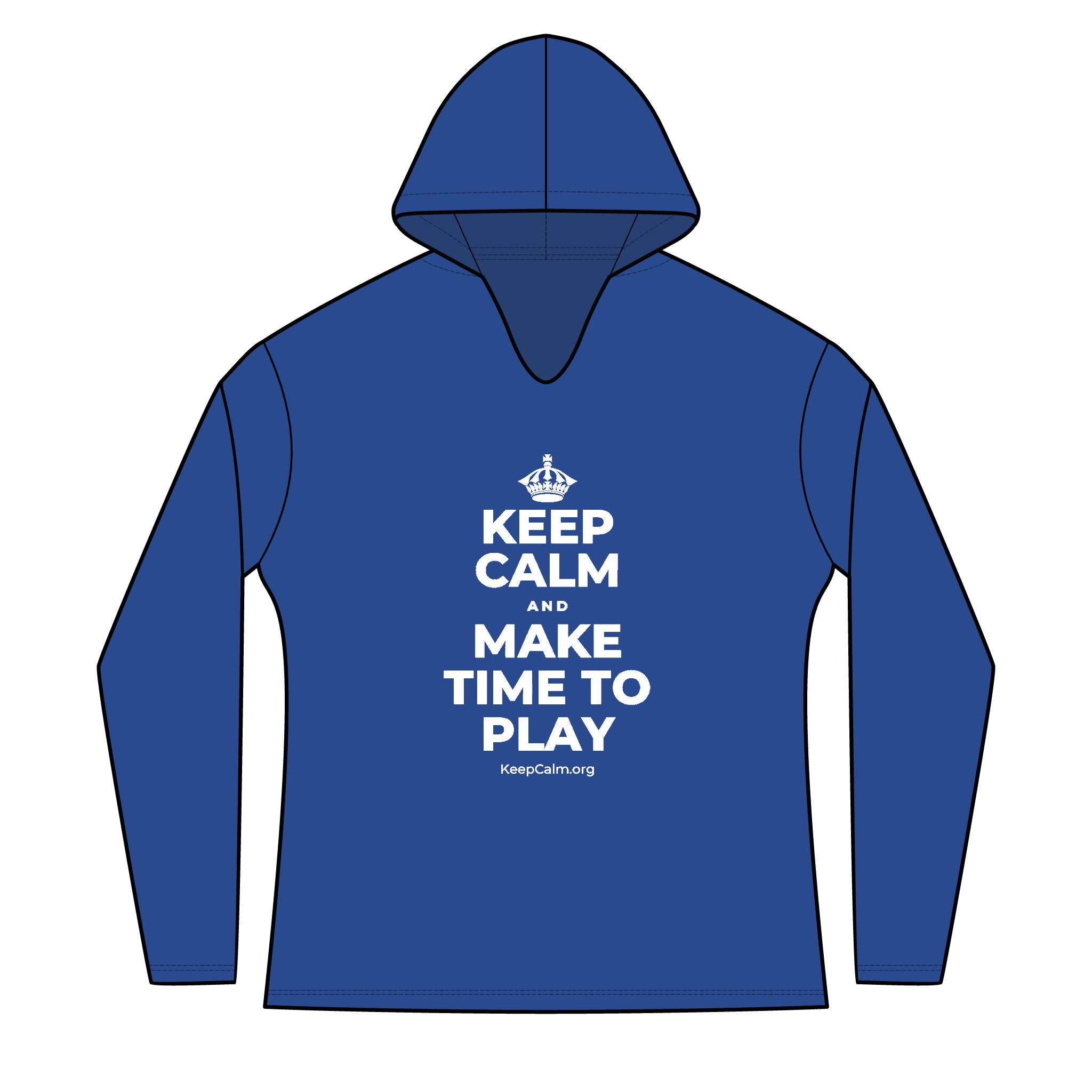 KEEP CALM AND MAKE TIME TO PLAY Women's Long Sleeve Hoodie
